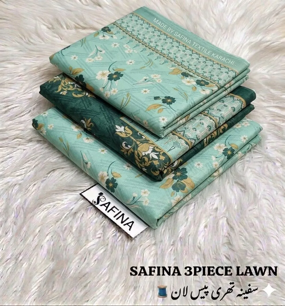 Safina Printed Lawn 3PC Suit 2026 | Original Summer Collection