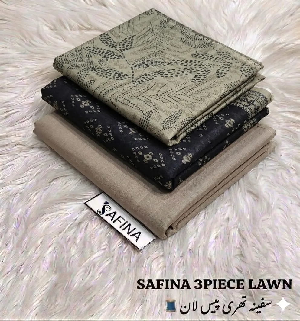 Safina Printed Lawn 3PC Suit 2026 | Original Summer Collection