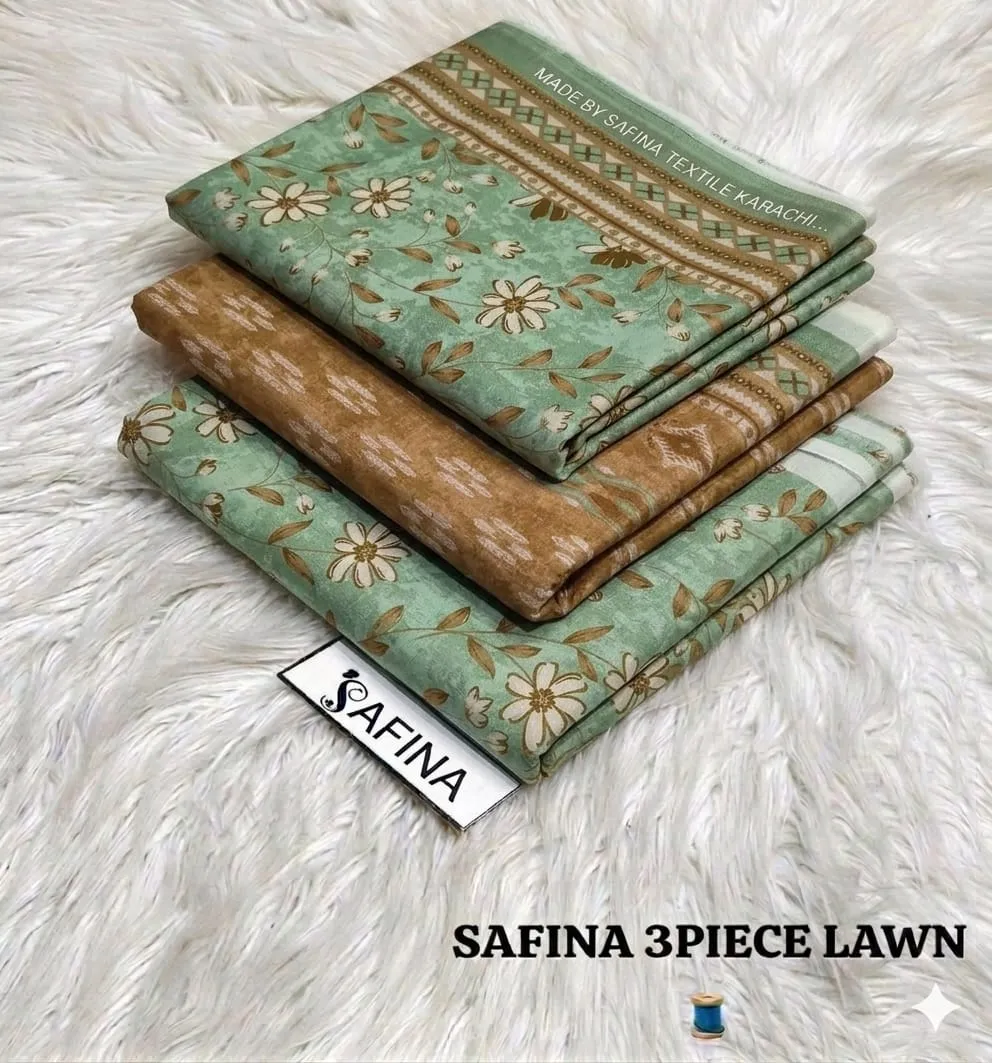 Safina Printed Lawn 3PC Suit 2026 | Original Summer Collection
