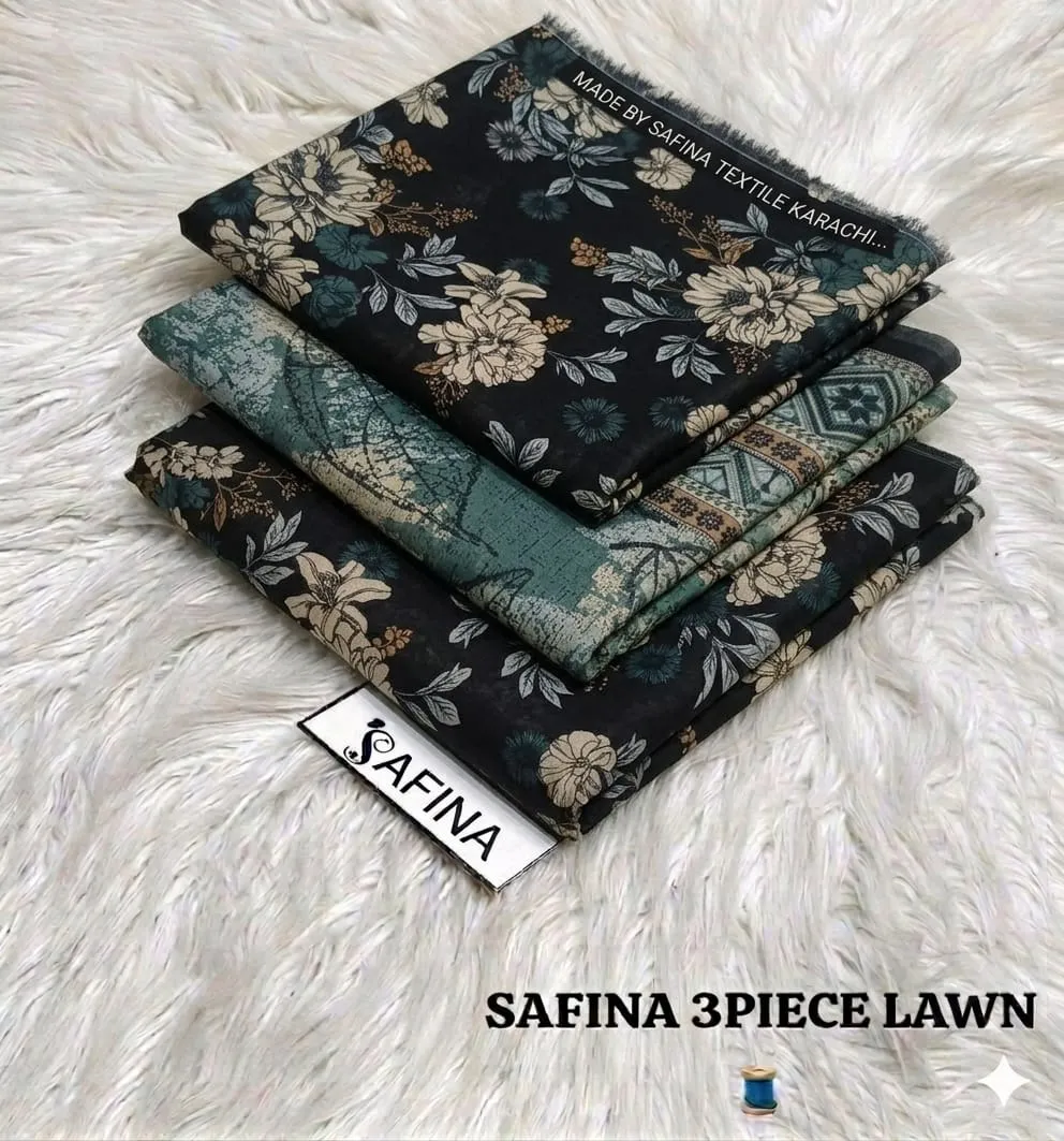 Safina Printed Lawn 3PC Suit 2026 | Original Summer Collection