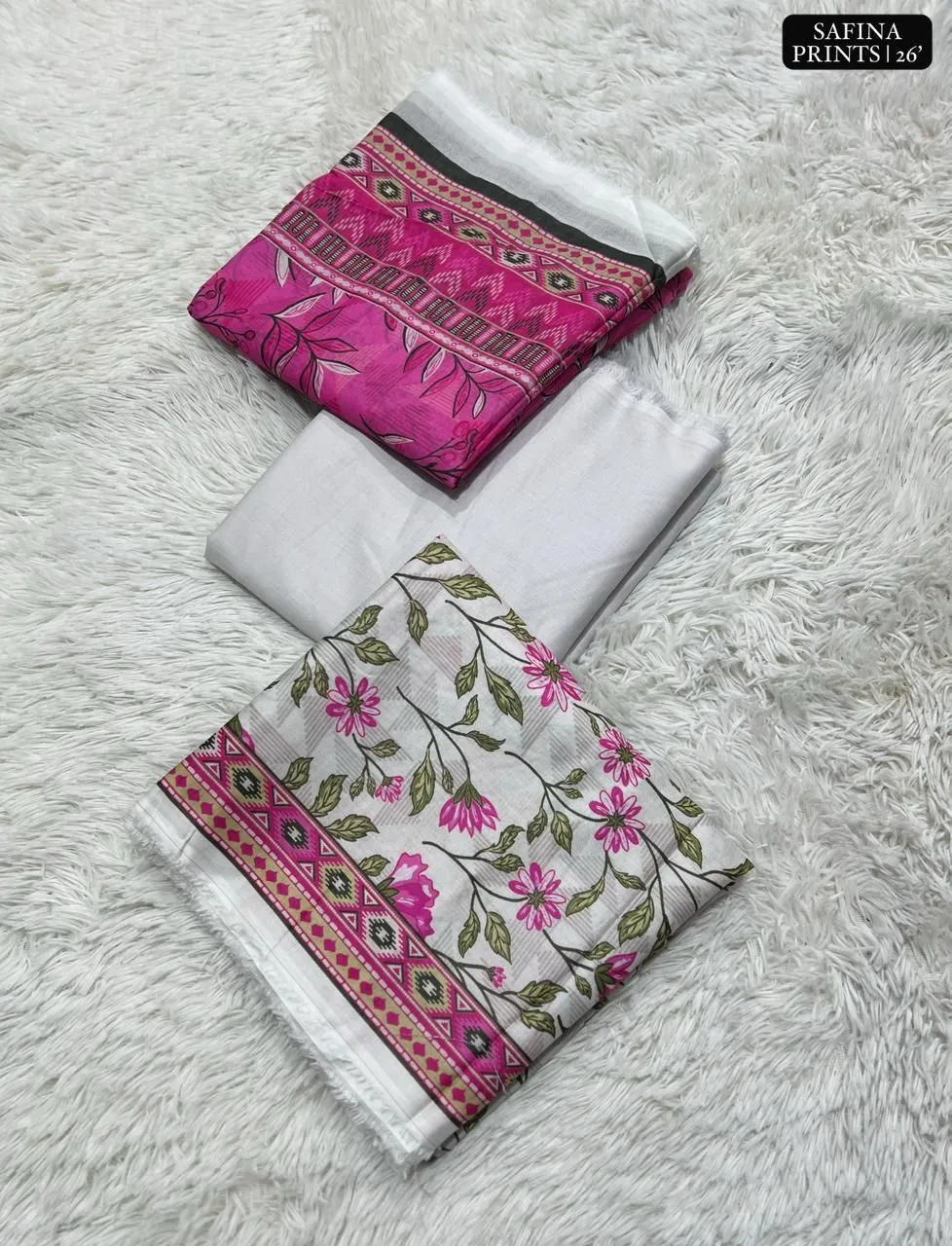 Safina Printed Lawn 3PC Suit 2026 | Original Summer Collection