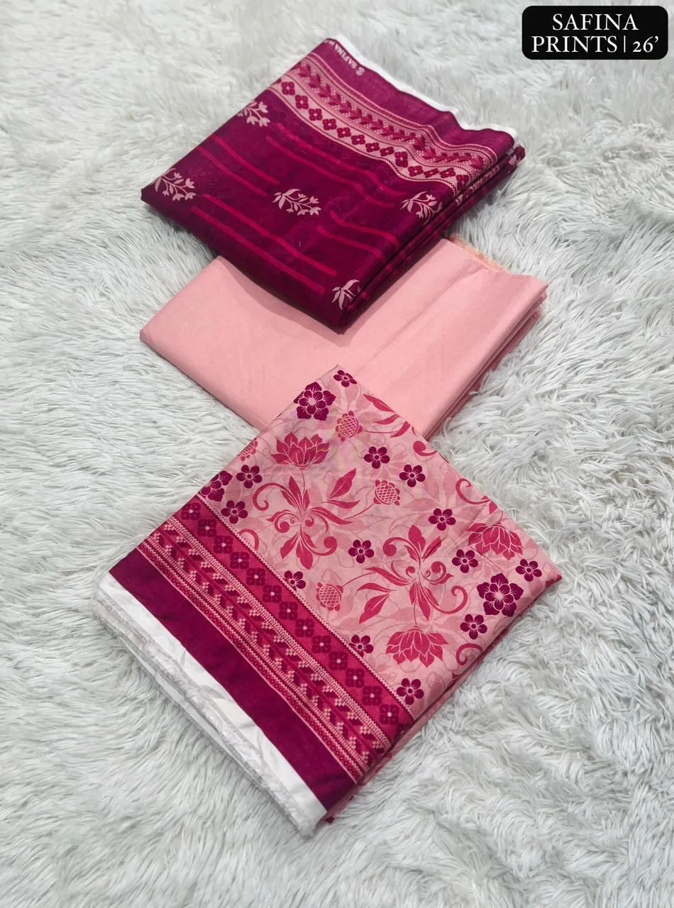 Safina Printed Lawn 3PC Suit 2026 | Original Summer Collection