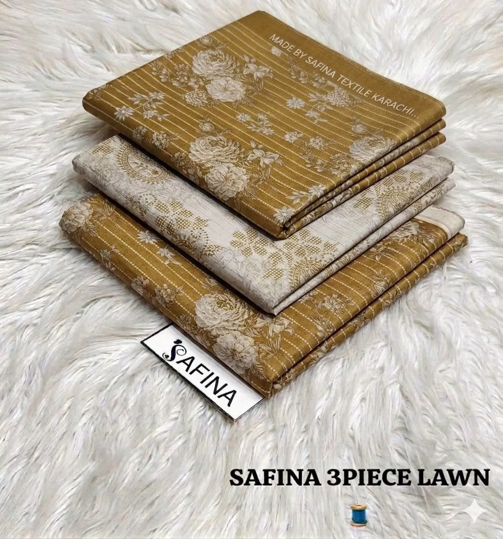 Safina Printed Lawn 3PC Suit 2026 | Original Summer Collection