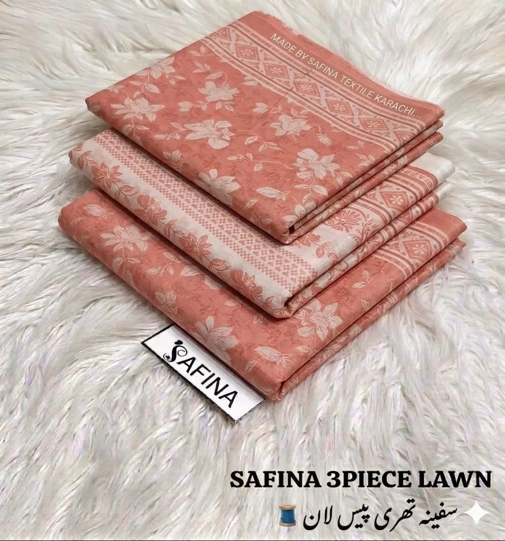 Safina Printed Lawn 3PC Suit 2026 | Original Summer Collection