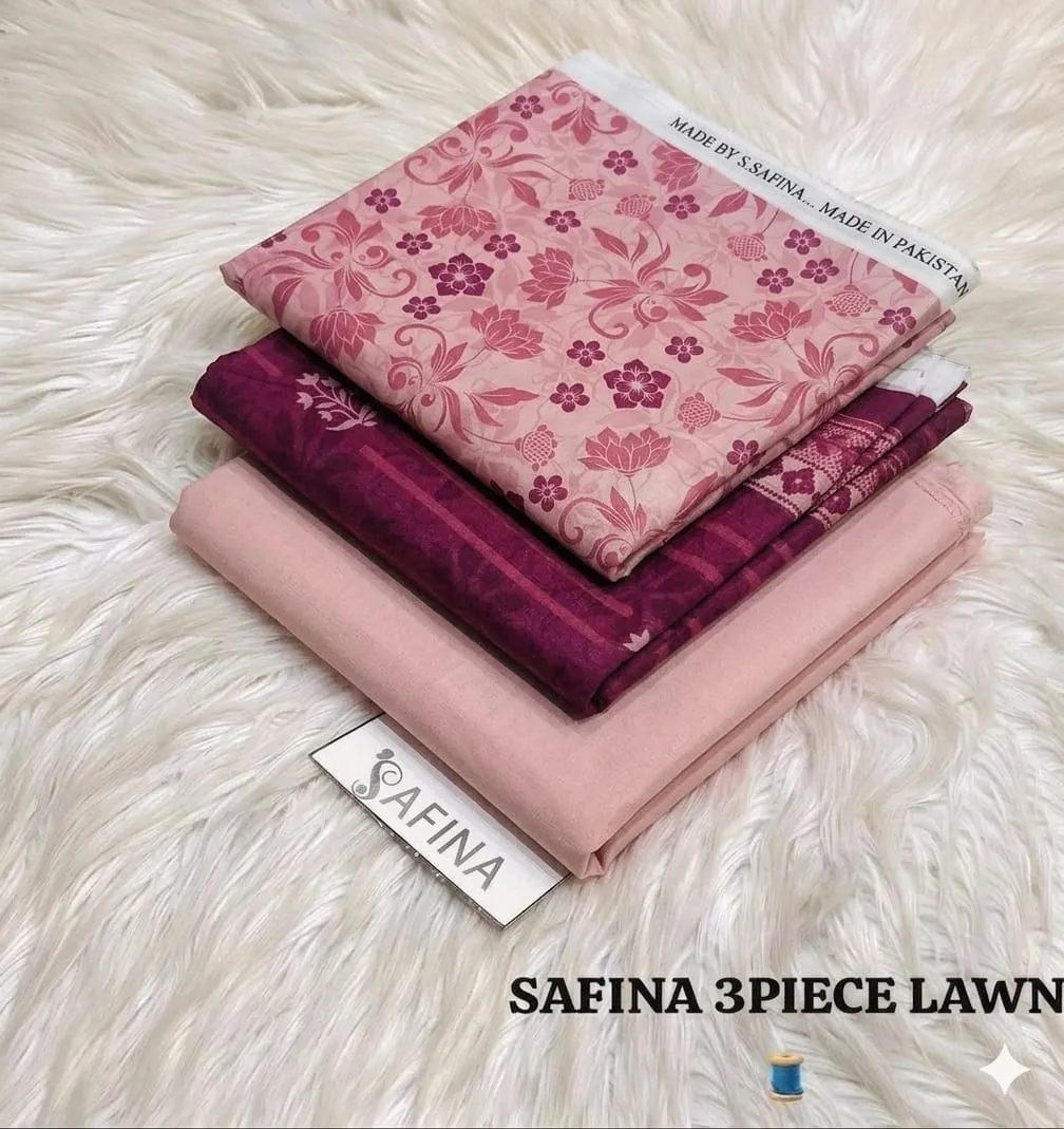Safina Printed Lawn 3PC Suit 2026 | Original Summer Collection