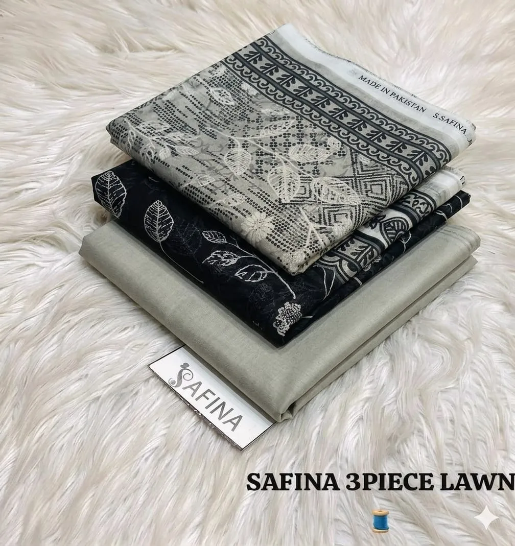 Safina Printed Lawn 3PC Suit 2026 | Original Summer Collection