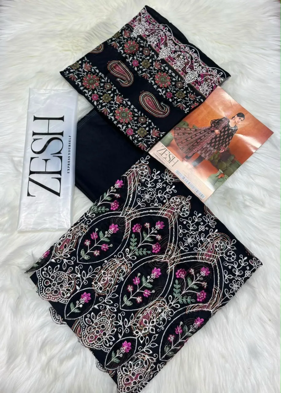 Zesh Embroidered Lawn 3PC Suit 2026 | Original Summer Collection