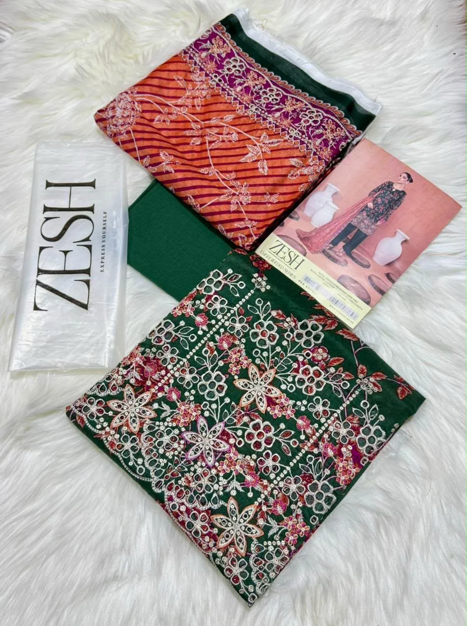 Zesh Embroidered Lawn 3PC Suit 2026 | Original Summer Collection