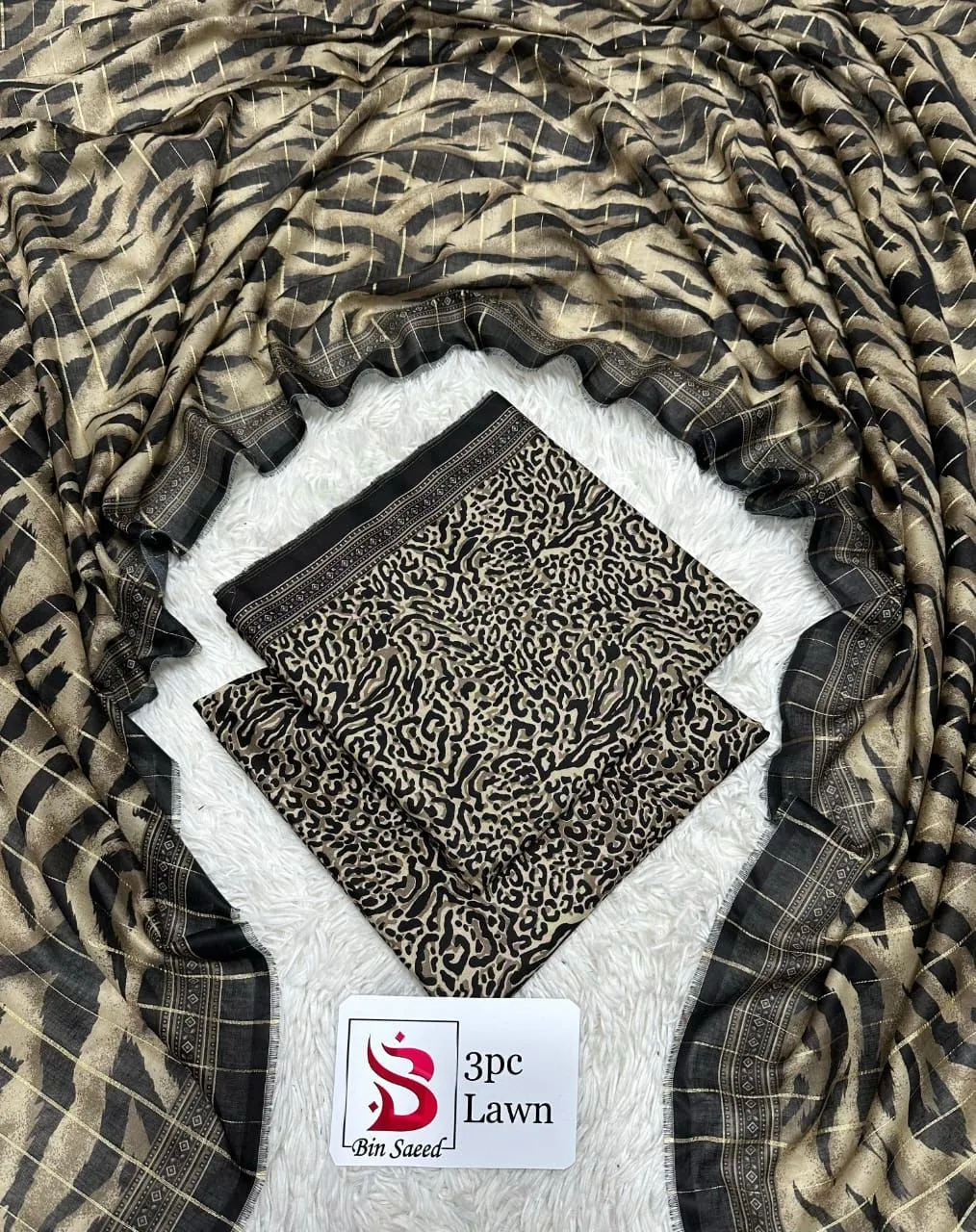 Bin Saeed Digital Printed Lawn 3PC Suit 2026 | Airjet Summer Collection
