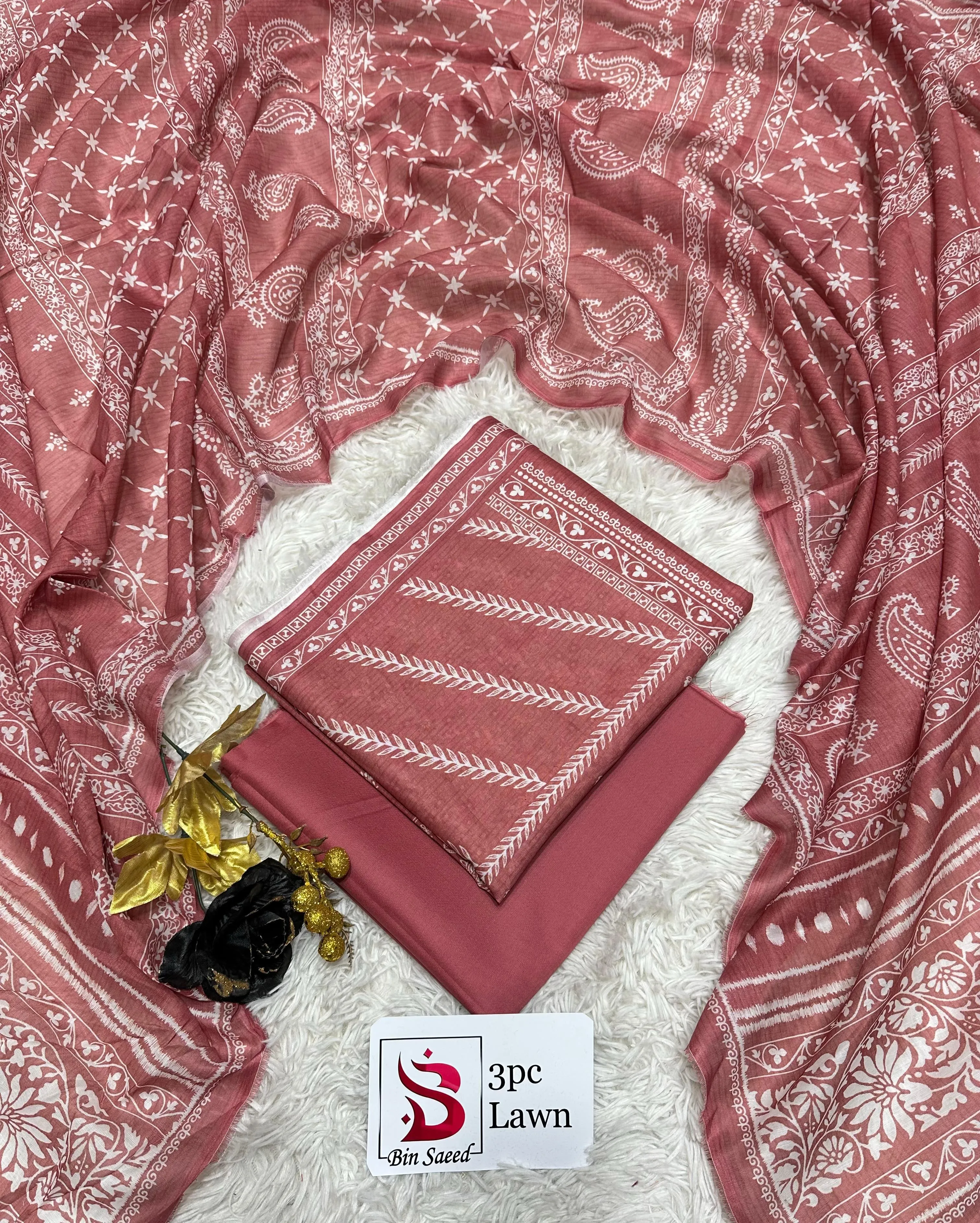 Bin Saeed Digital Printed Lawn 3PC Suit 2026 | Airjet Summer Collection