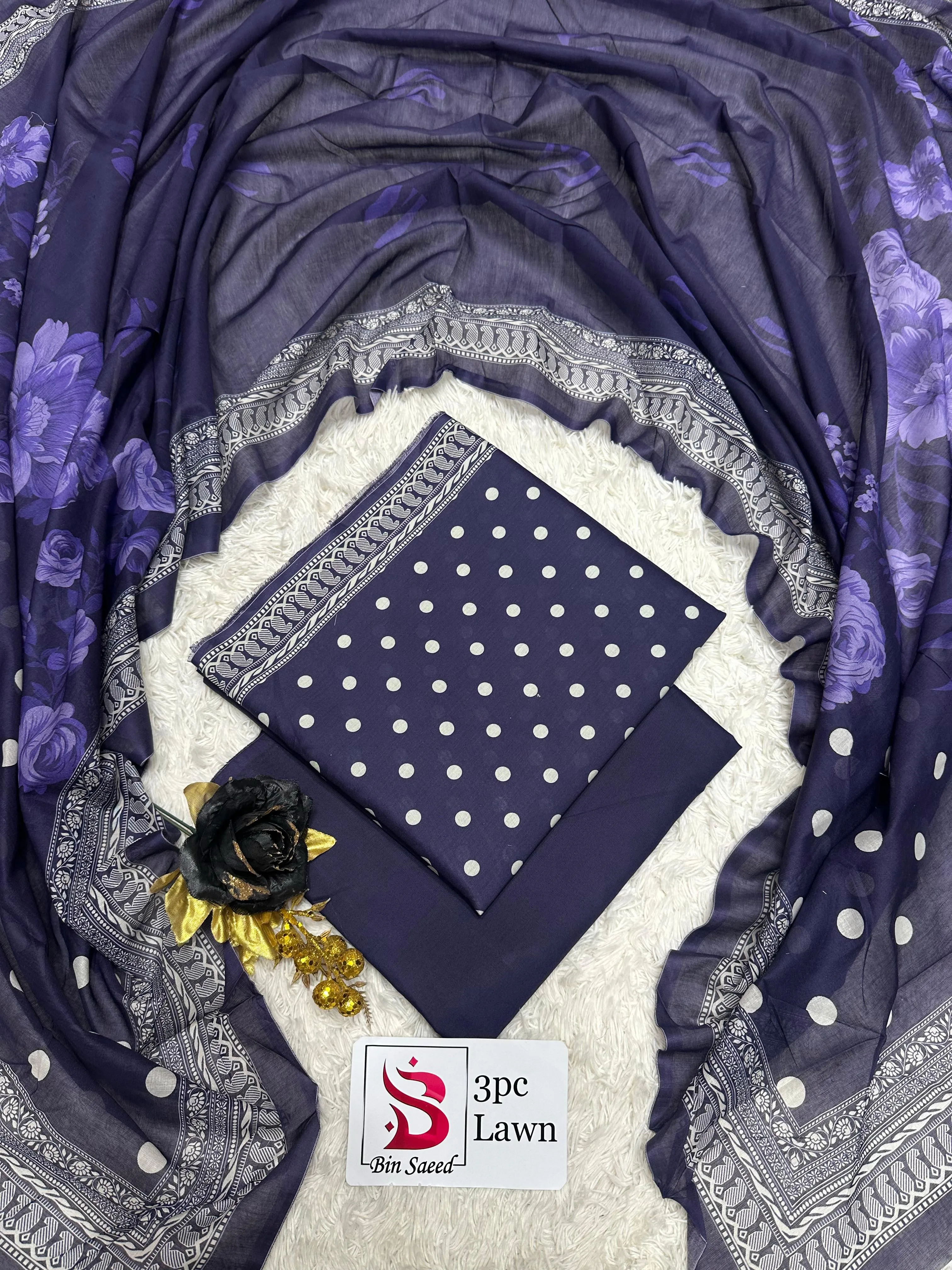 Bin Saeed Lawn 3PC Suit 2026 (51)