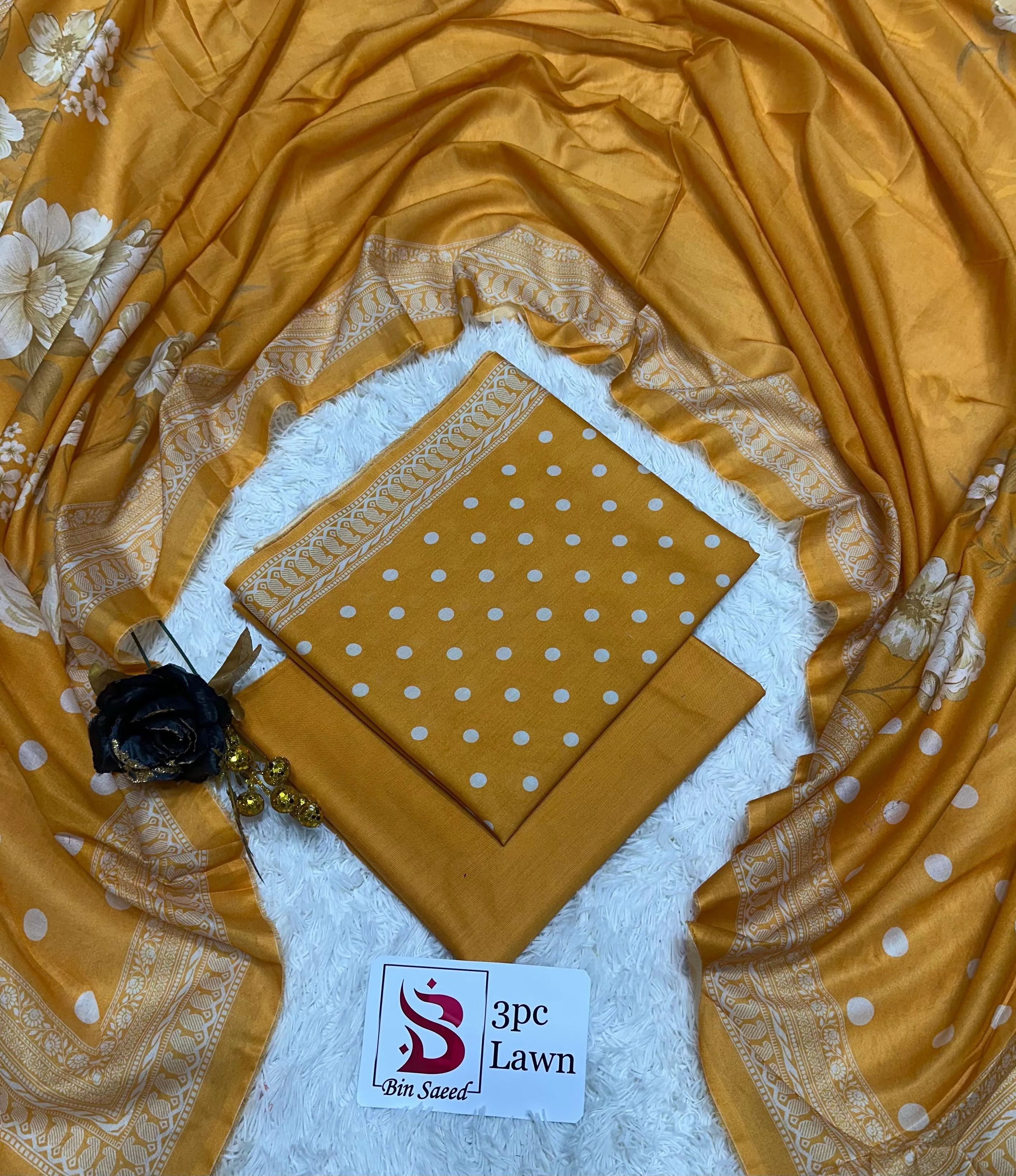 Bin Saeed Lawn 3PC Suit 2026 (49)