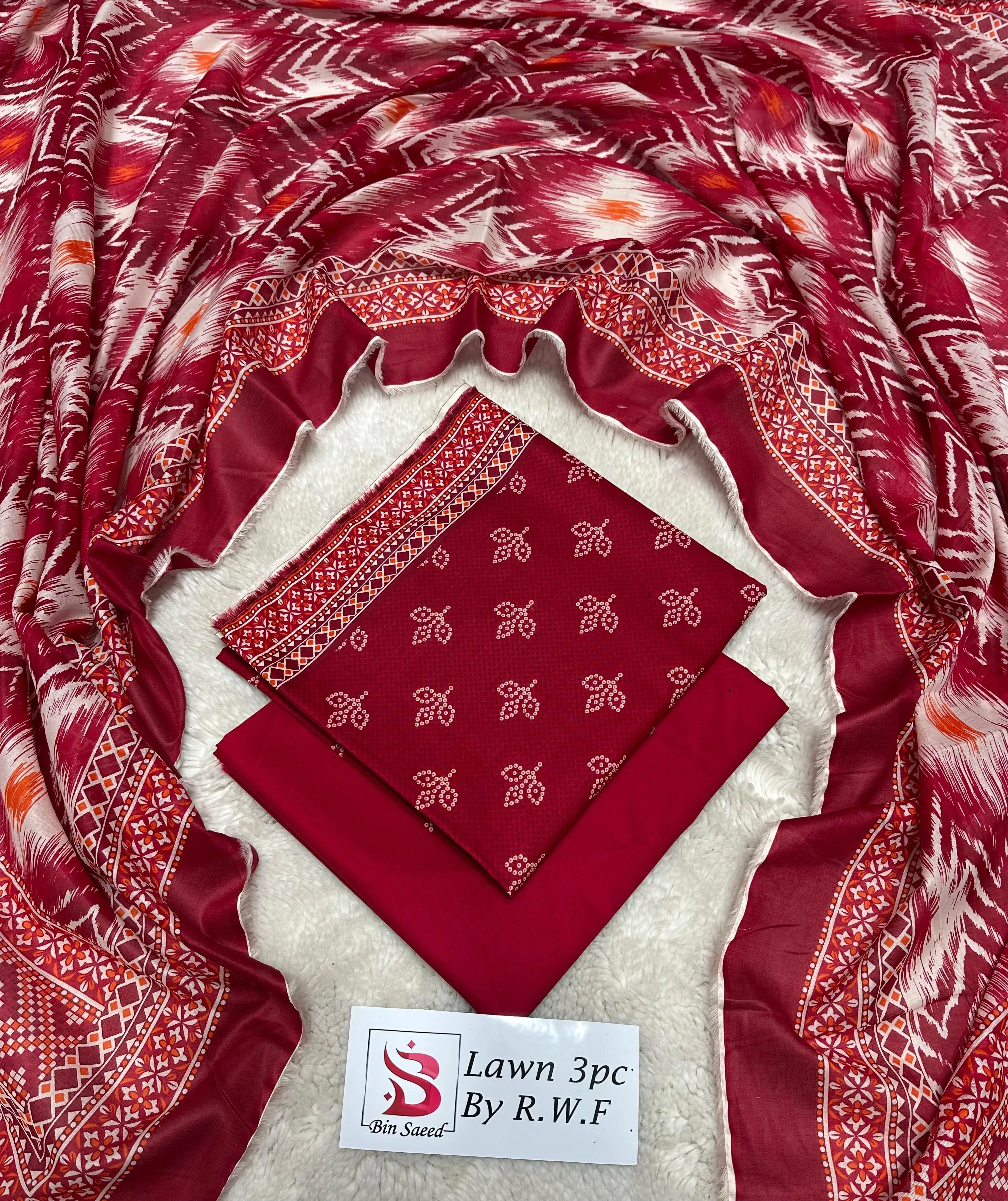 Bin Saeed Lawn 3PC Suit 2026 (45)