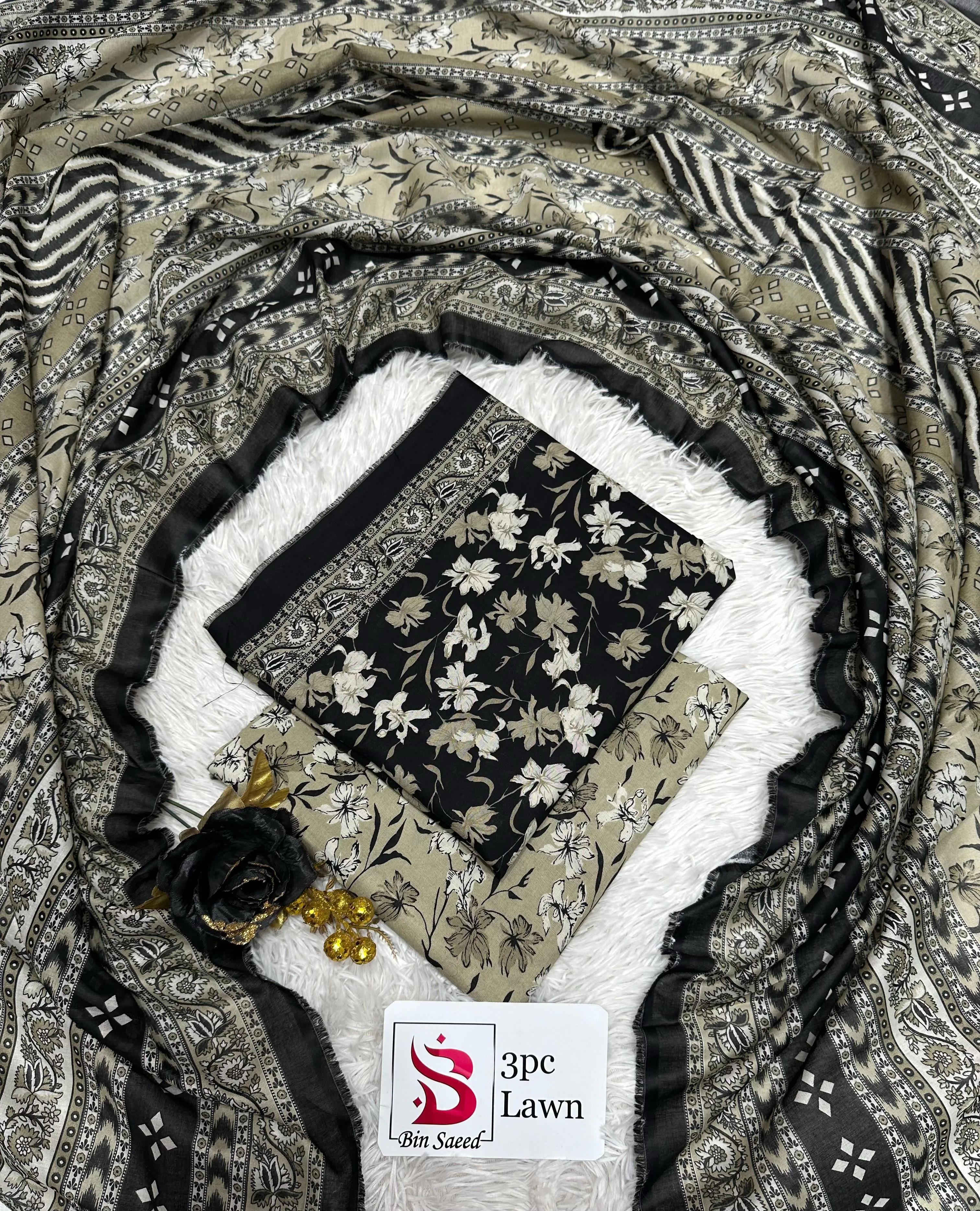 Bin Saeed Lawn 3PC Suit 2026 (43)