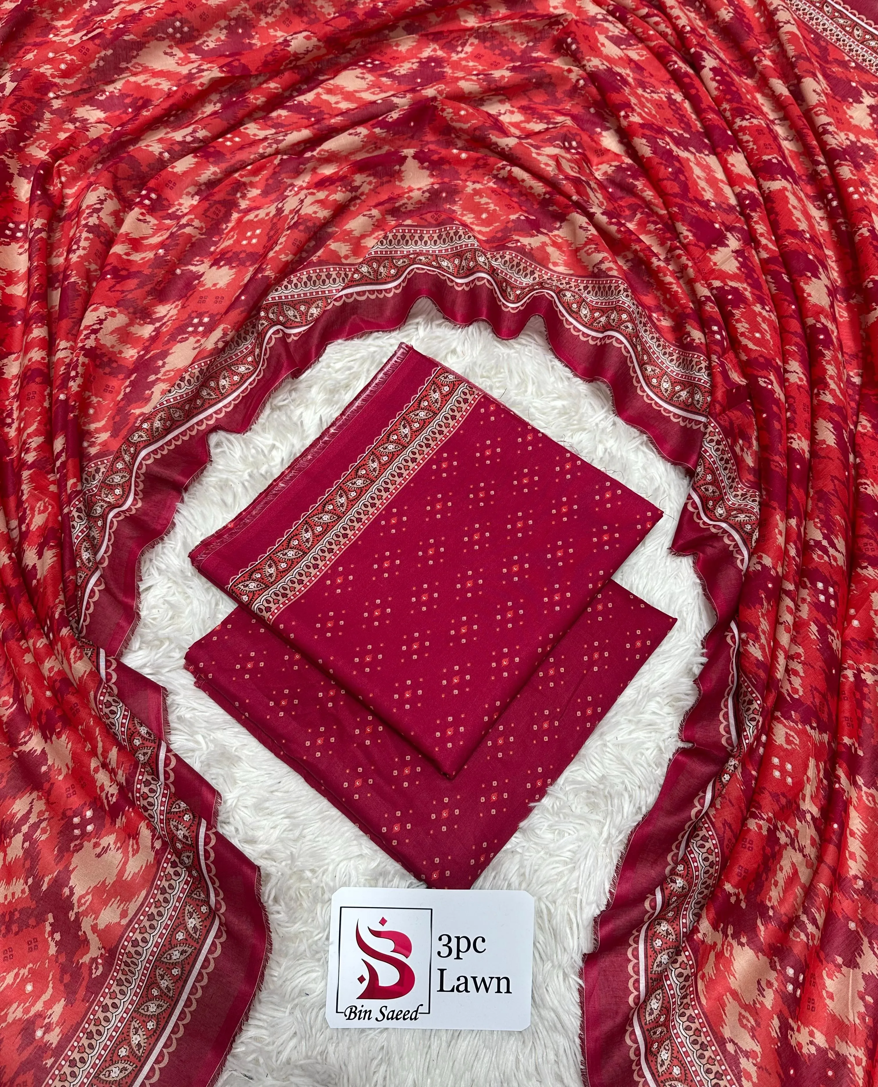 Bin Saeed Lawn 3PC Suit 2026 (10)