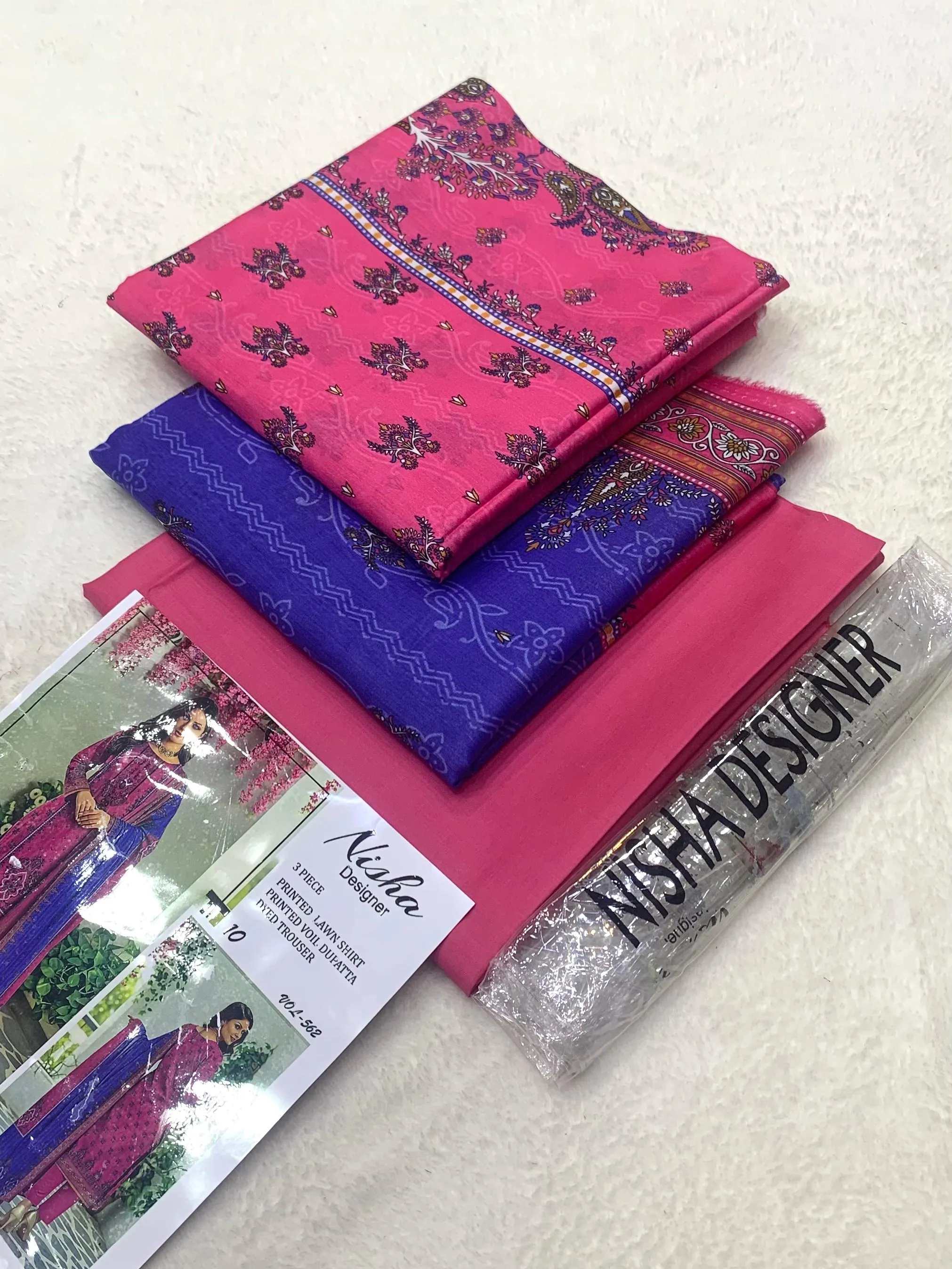 Nisha Designer Printed Lawn 3PC Suit 2026 | Original Summer Collection