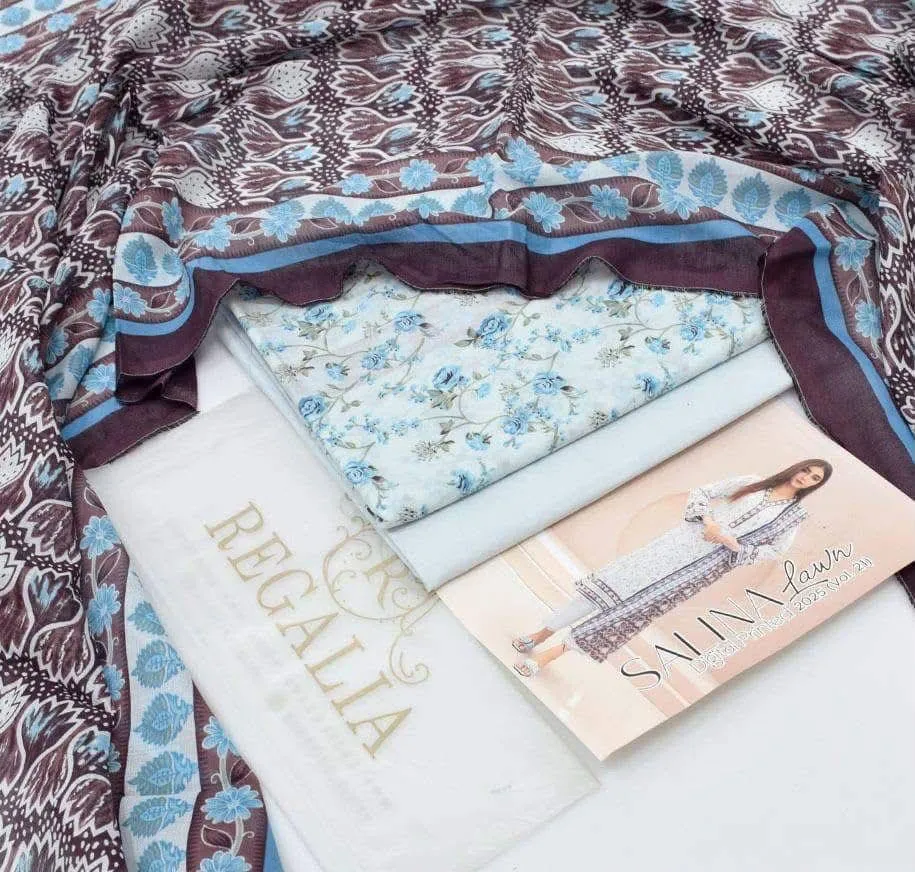 Regalia Lawn 3PC Suit 2026 | Printed Lawn 3PC Summer Collection