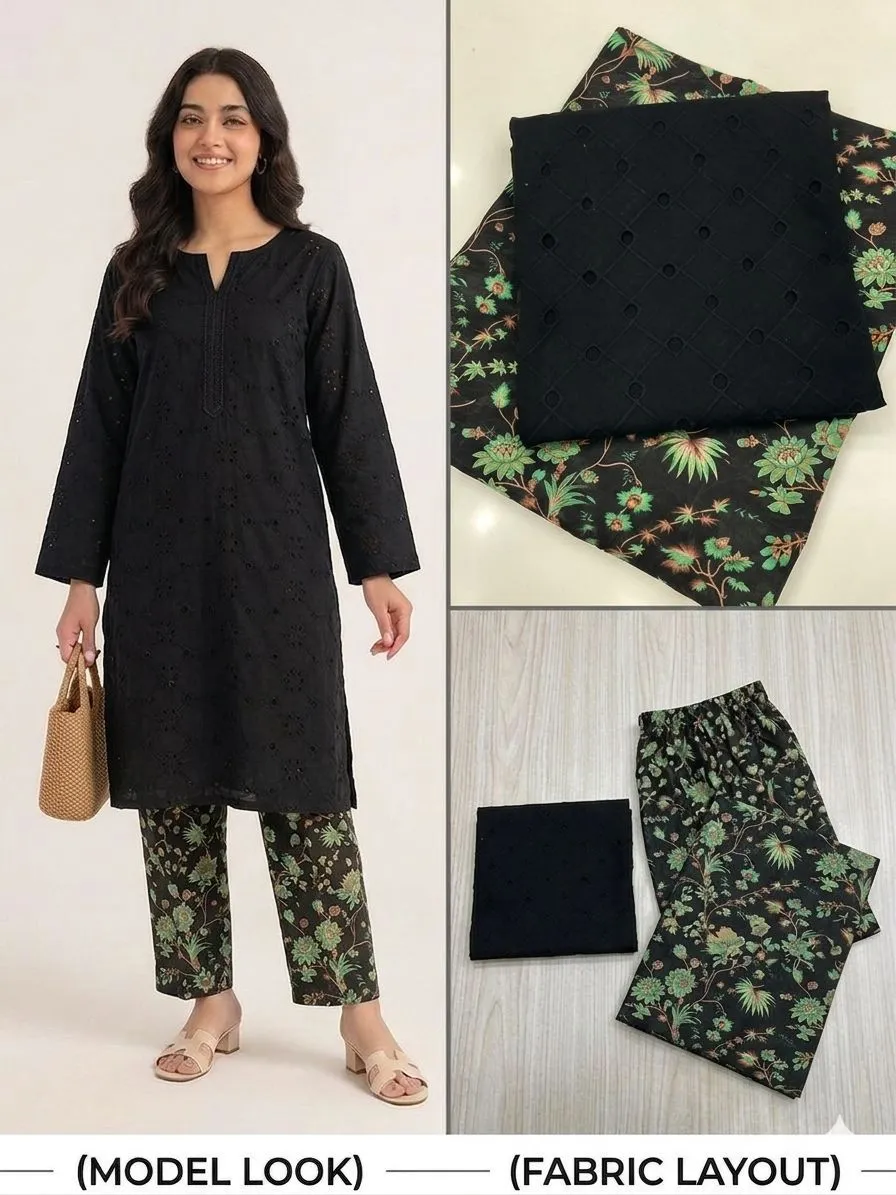 Chikankari Lawn 2PC Suit 2026 (8)
