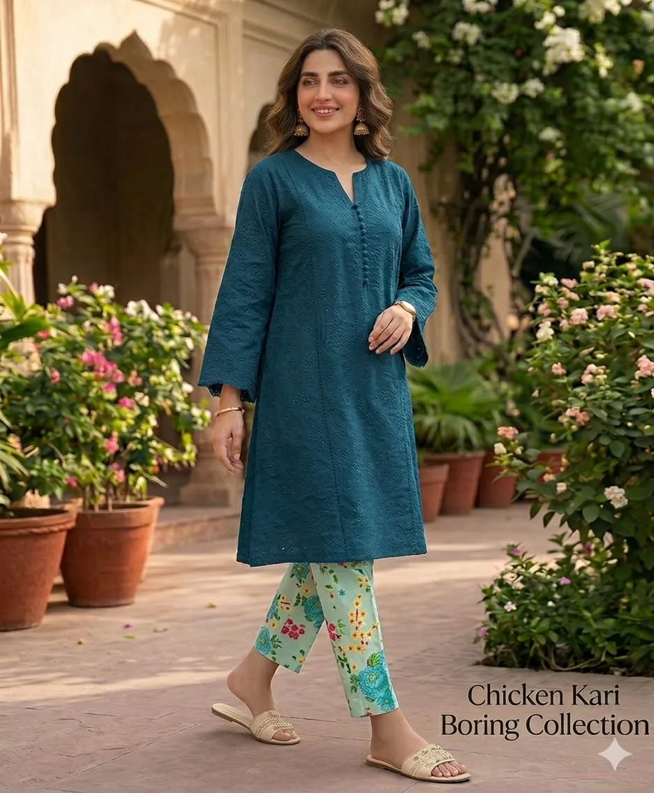 Chikankari Lawn 2PC Suit 2026 (1)