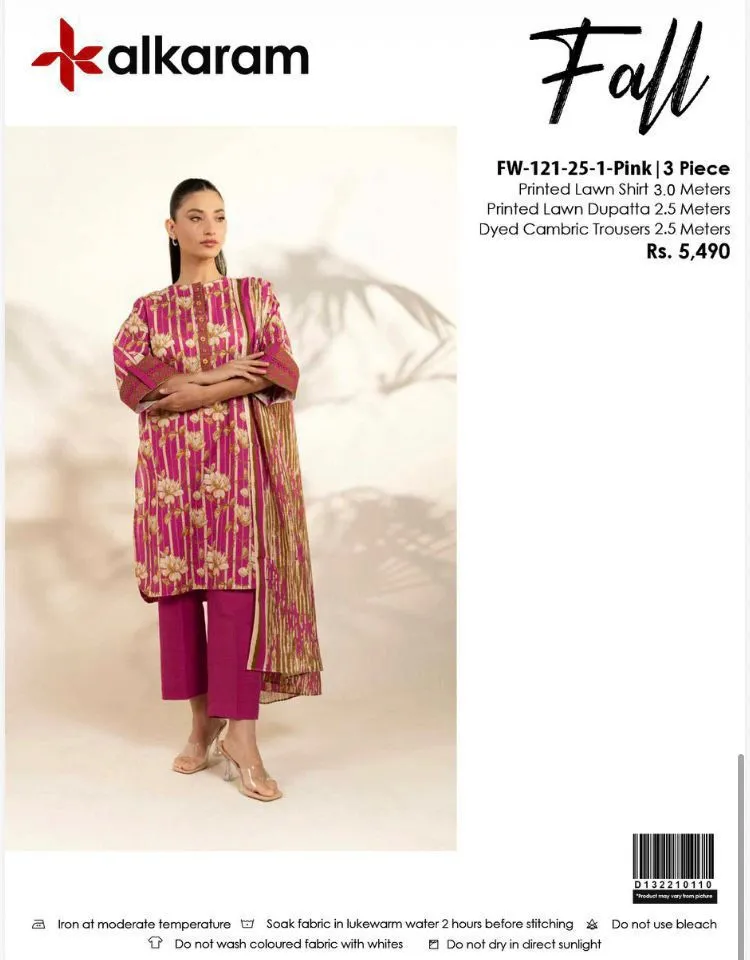 Alkaram Lawn 3PC Suit Collection 2026 (28)