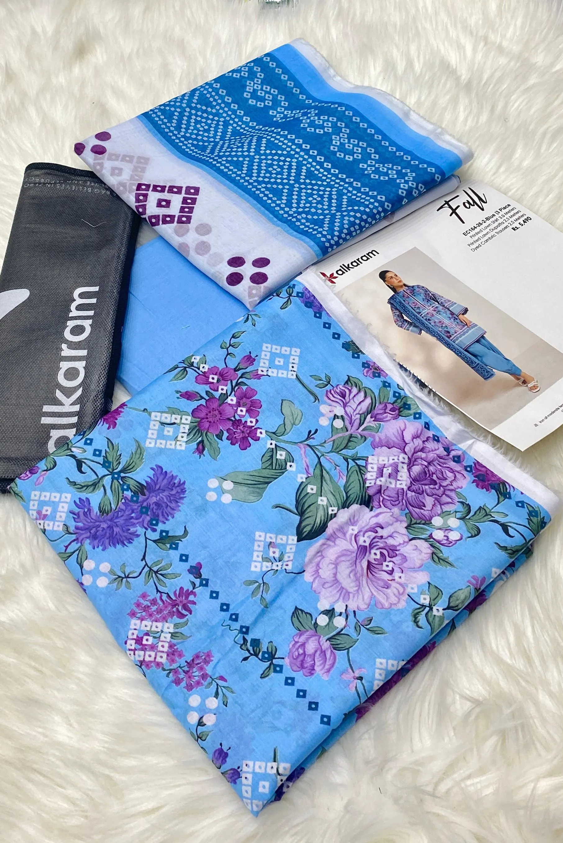Alkaram Lawn 3PC Suit Collection 2026 (24)