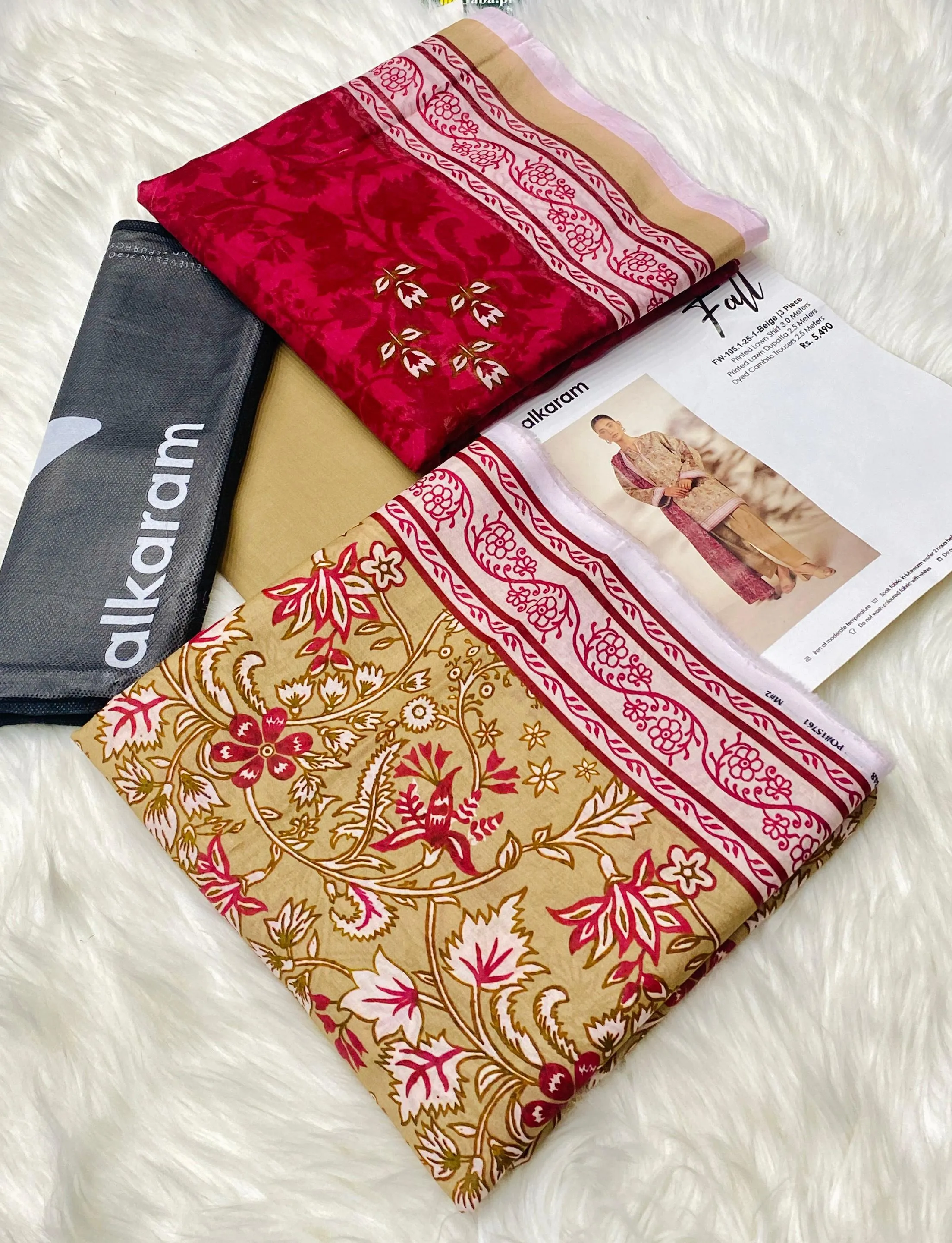 Alkaram Lawn 3PC Suit Collection 2026 (20)