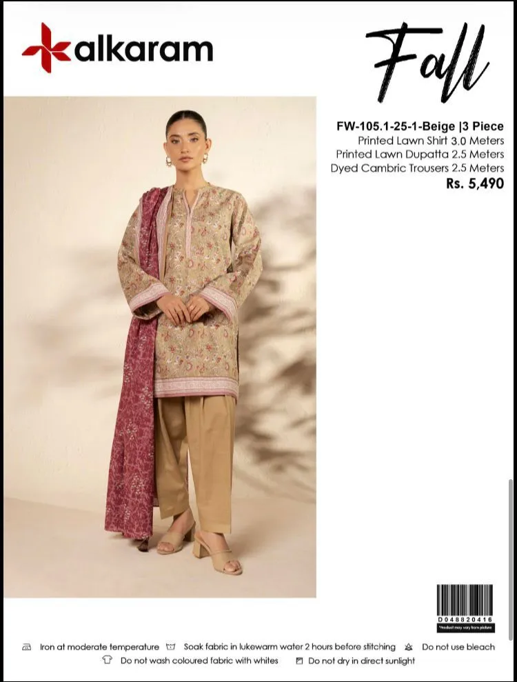 Alkaram Lawn 3PC Suit Collection 2026 (19)