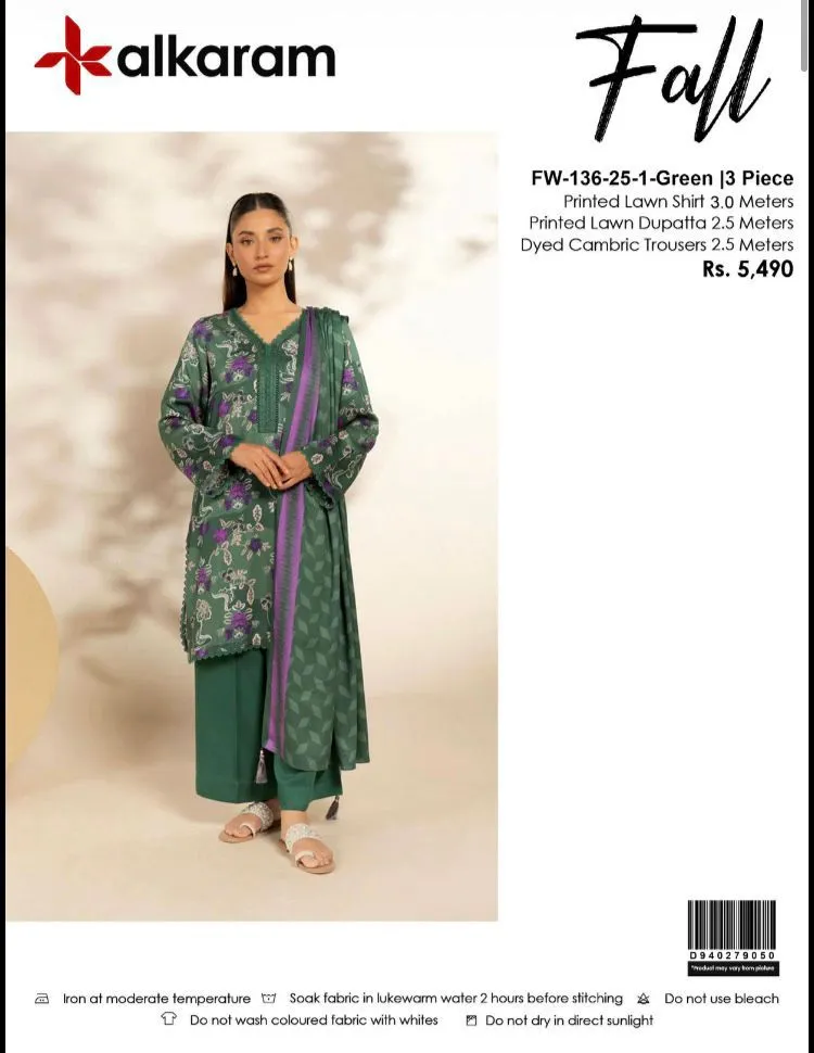 Alkaram Lawn 3PC Suit Collection 2026 (11)