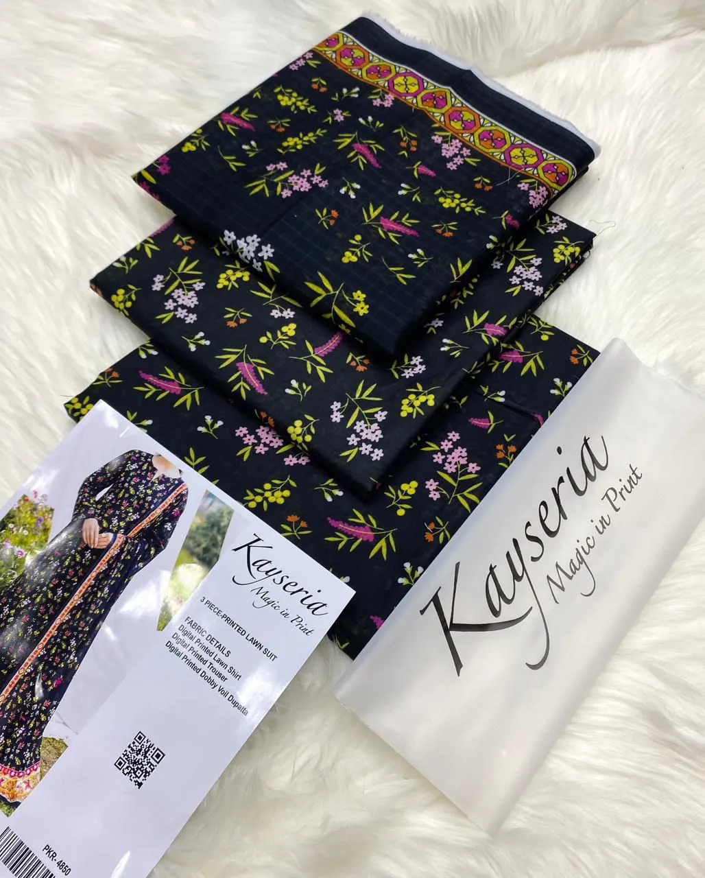 Kayseria Lawn 3PC Suit 2026 (2)