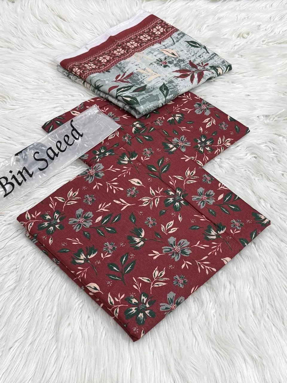 Bin Saeed Lawn 3PC Suit (23)