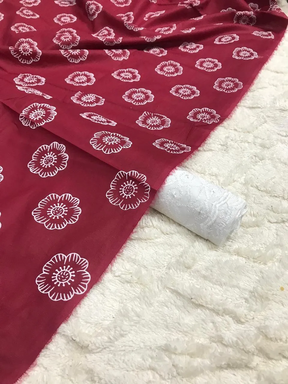 Bareeze Block Print Lawn 2PC Suit | Embroidered Cambric Trouser Collection 2026