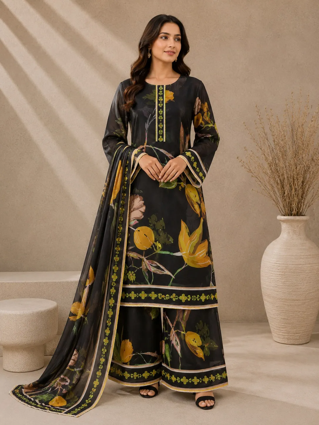 Allover Printed Lawn Suit 3PC (44)