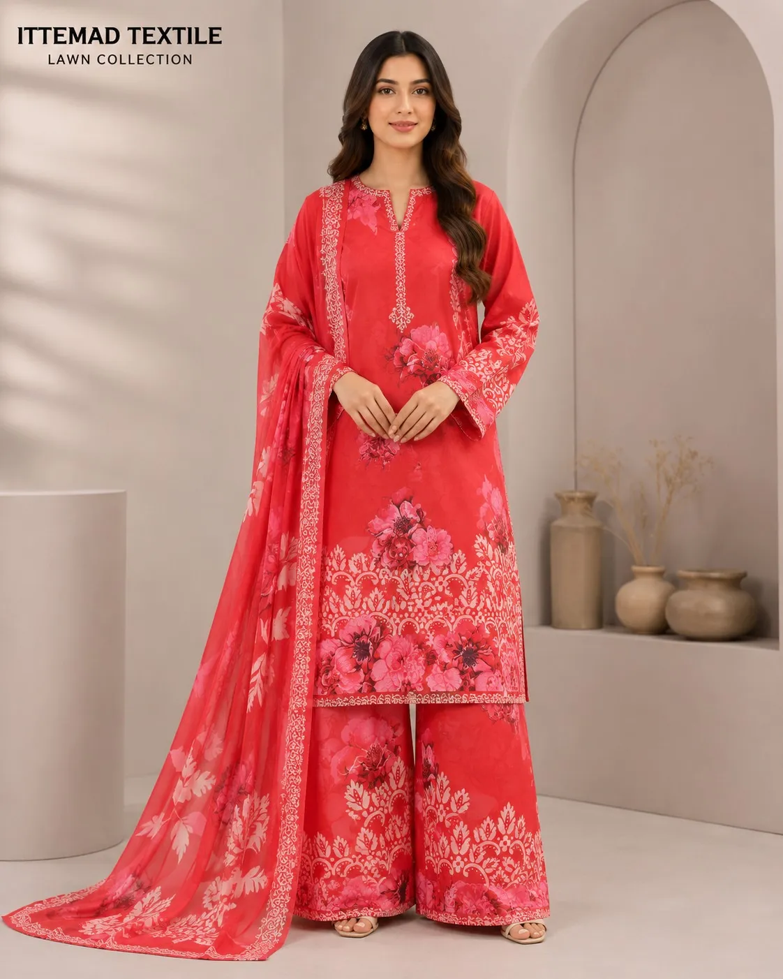 Allover Printed Lawn Suit 3PC (34)