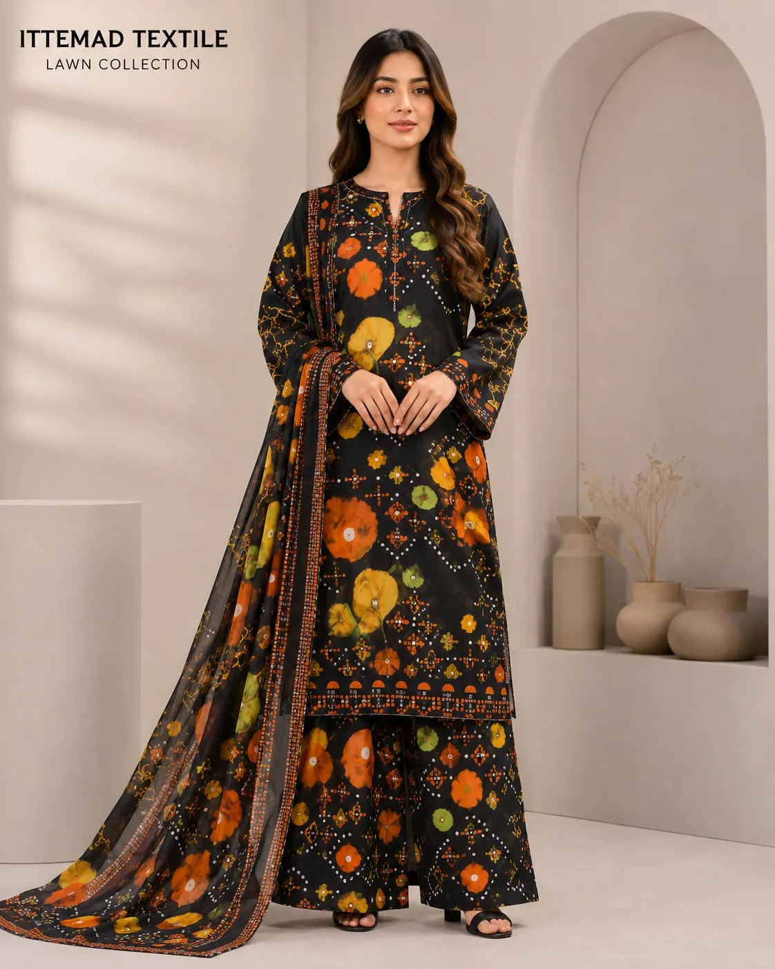 Allover Printed Lawn Suit 3PC (31)