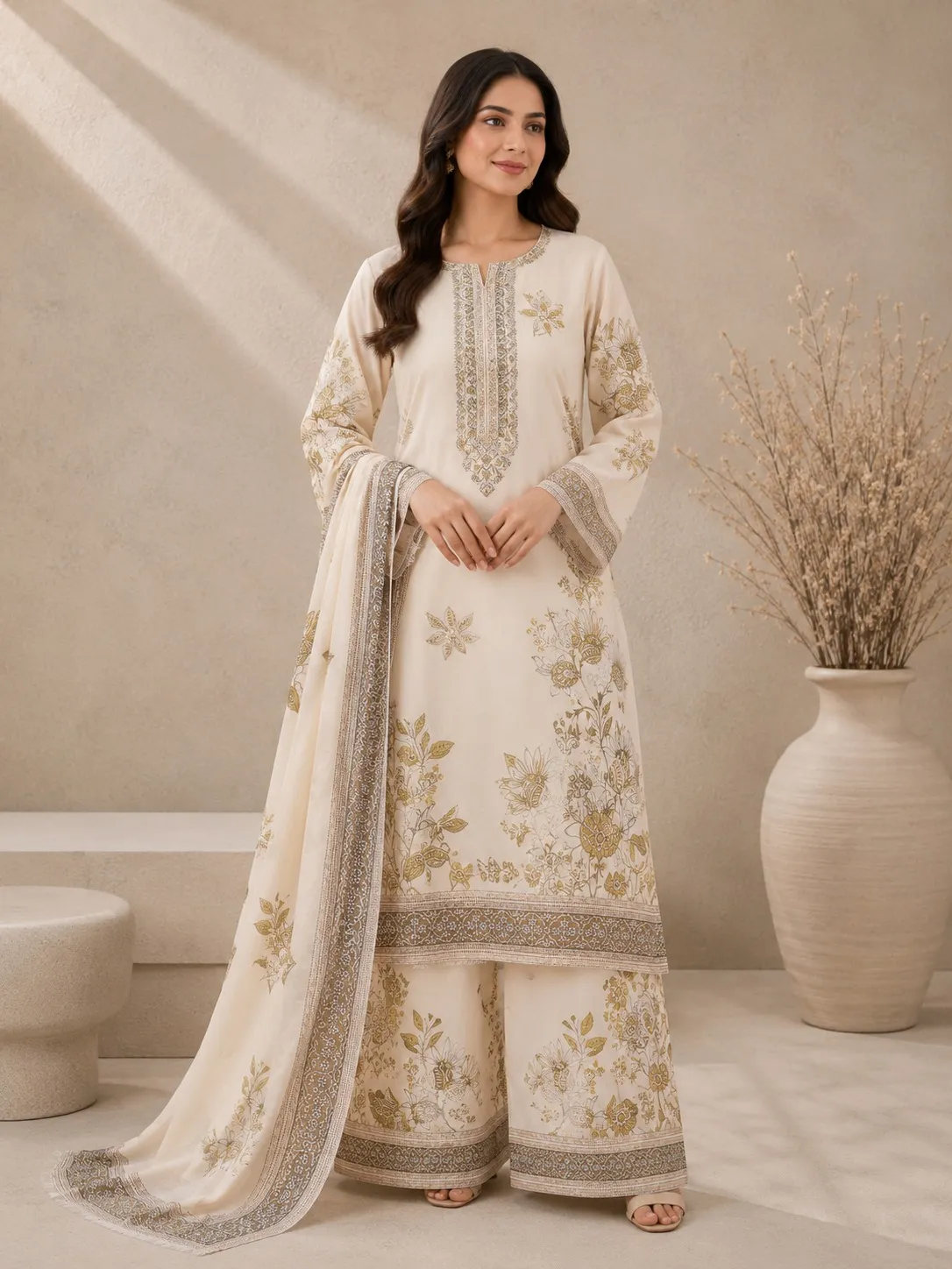Allover Printed Lawn Suit 3PC (25)