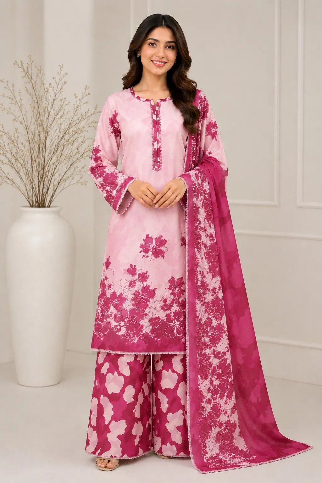 Allover Printed Lawn Suit 3PC (23)