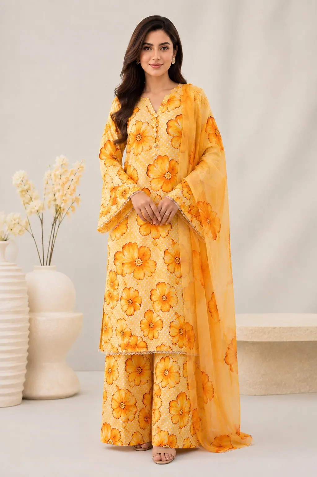 Allover Printed Lawn Suit 3PC (22)
