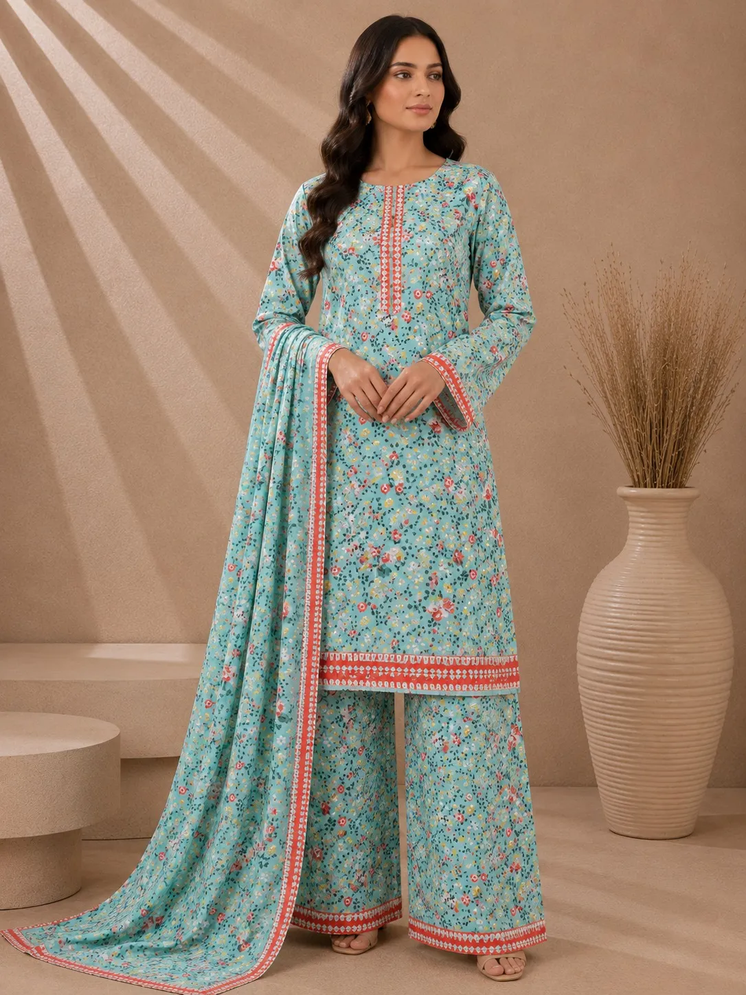 Allover Printed Lawn Suit 3PC (16)