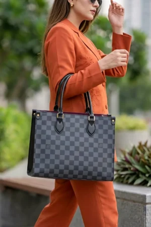 Checkered Handbags 2PC Set (4)