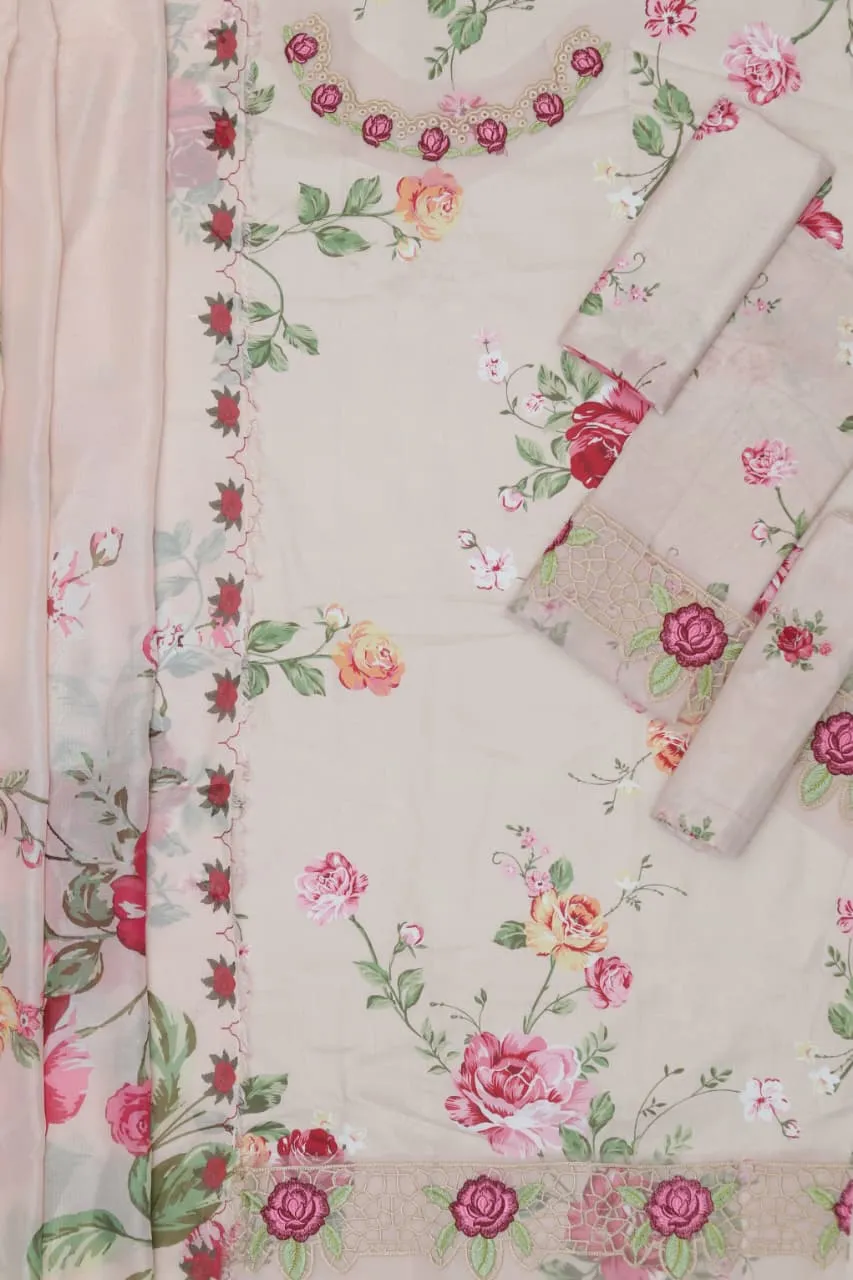 Printed Lawn Embroidered 3PC Suit (17)