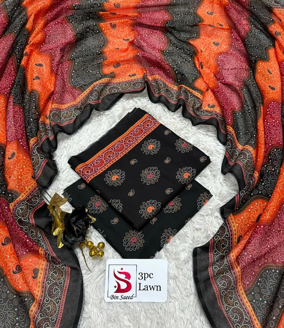 BIN SAEED Lawn 3PC Collection (60)