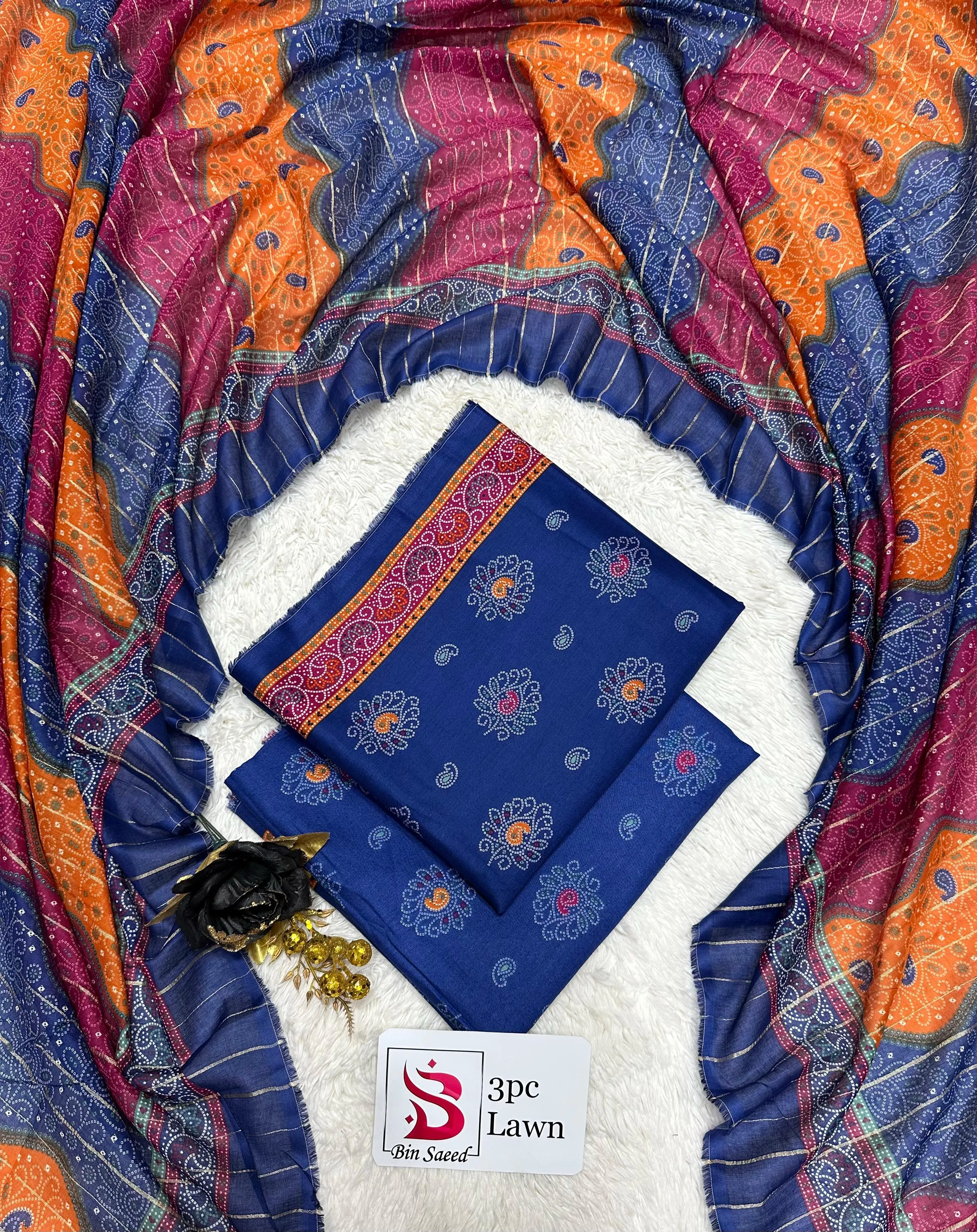 BIN SAEED Lawn 3PC Collection (39)