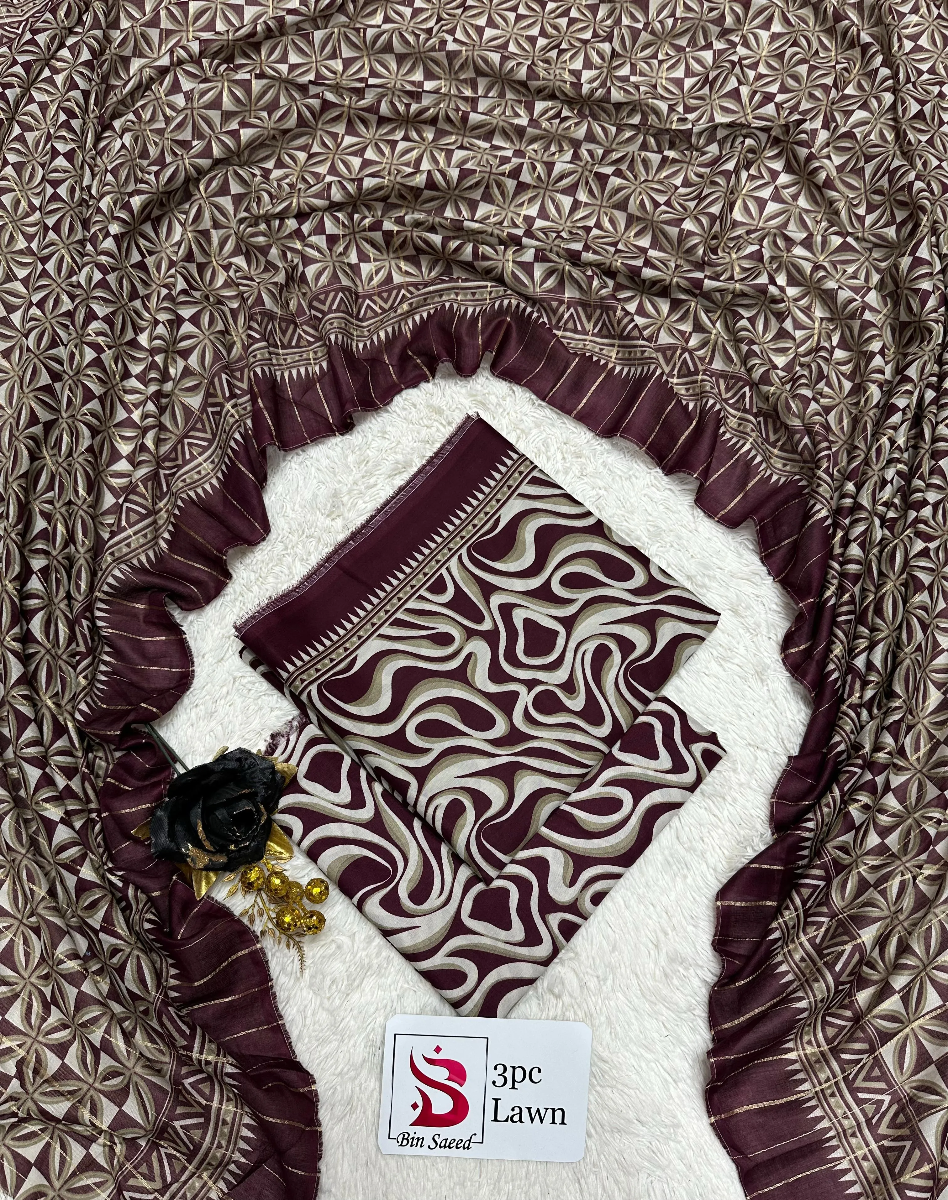 BIN SAEED Lawn 3PC Collection (37)
