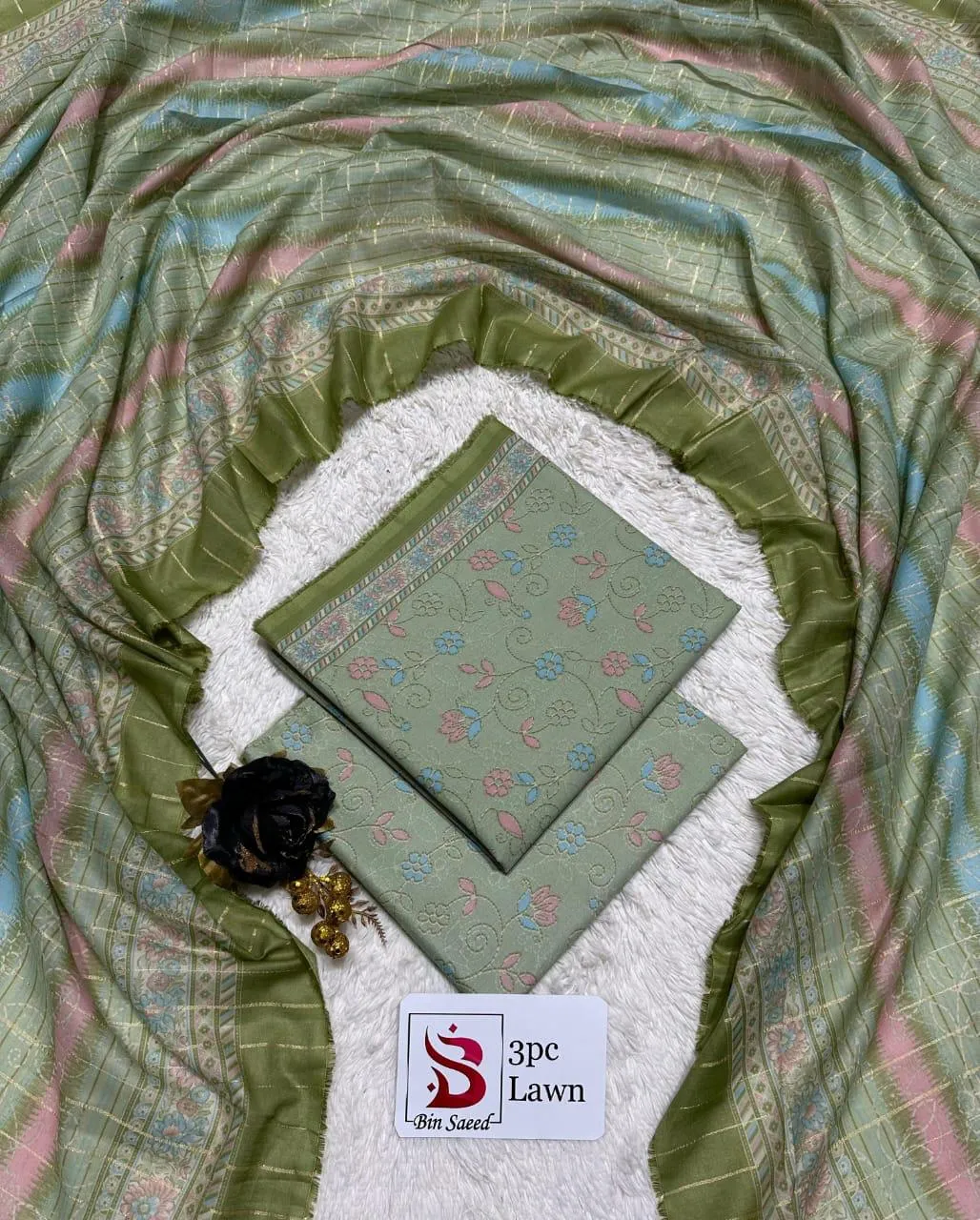 BIN SAEED Lawn 3PC Collection (26)