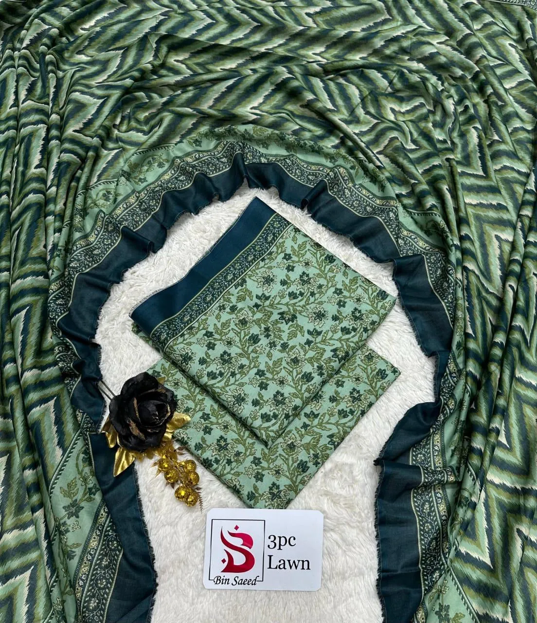 BIN SAEED Lawn 3PC Collection (23)