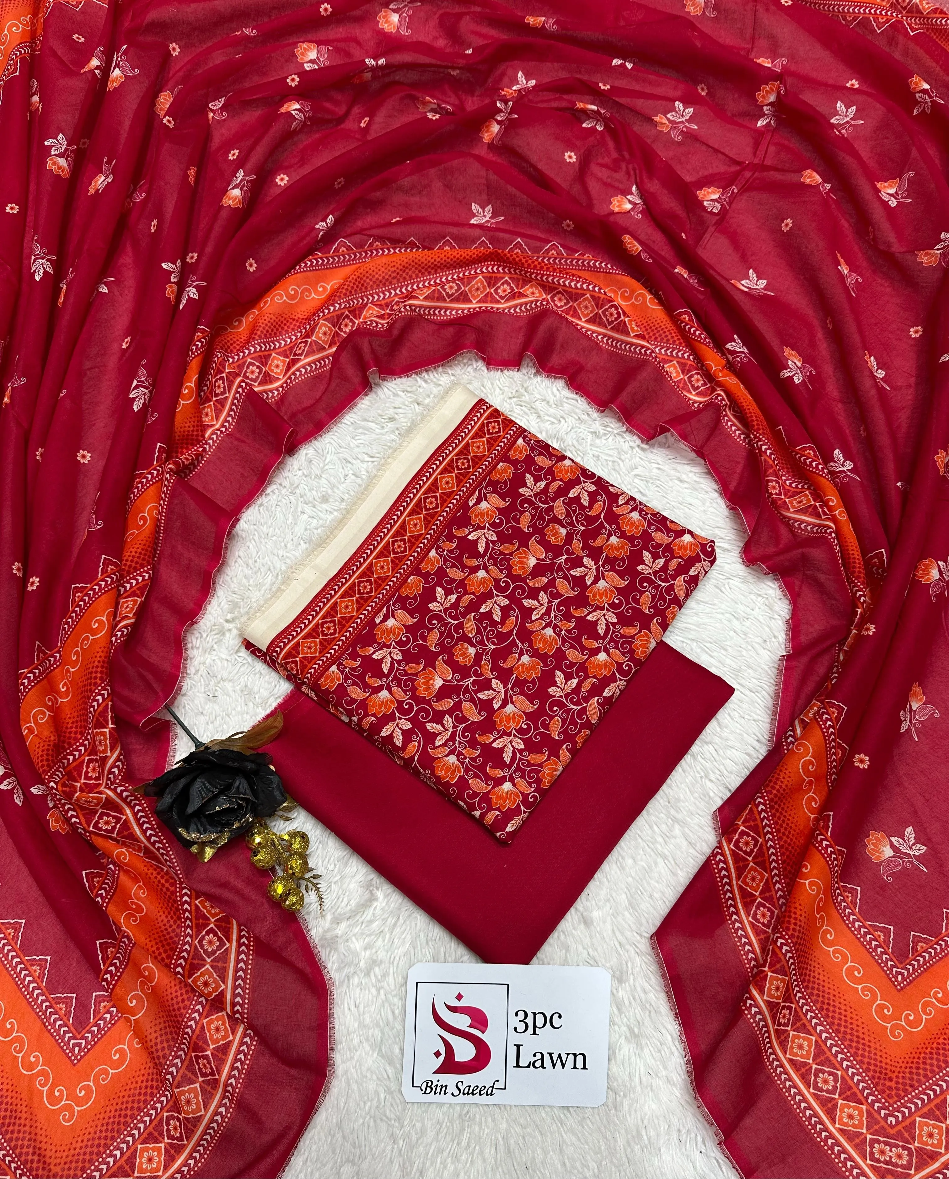 BIN SAEED Lawn 3PC Collection (18)