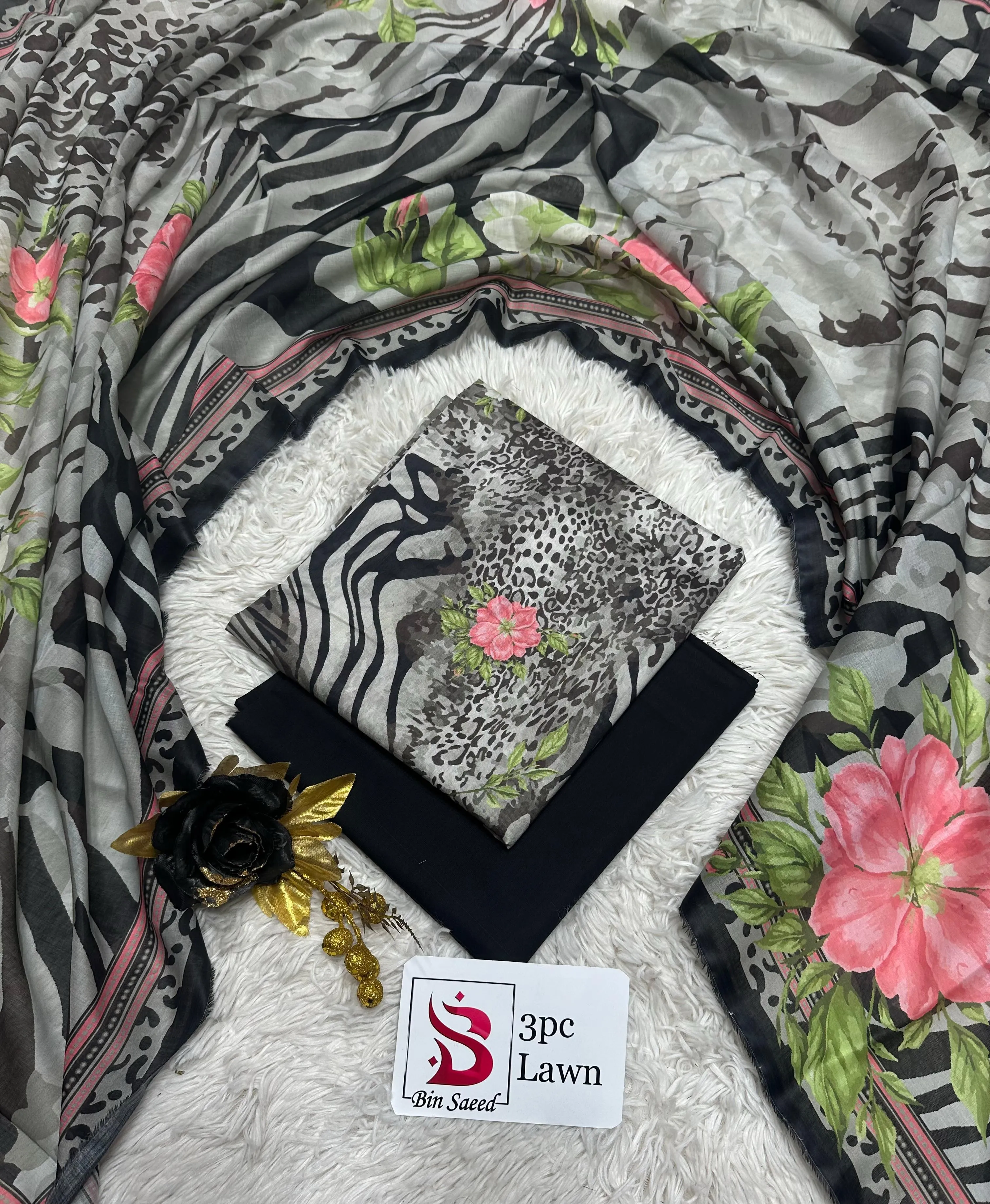 BIN SAEED Lawn 3PC Collection (6)