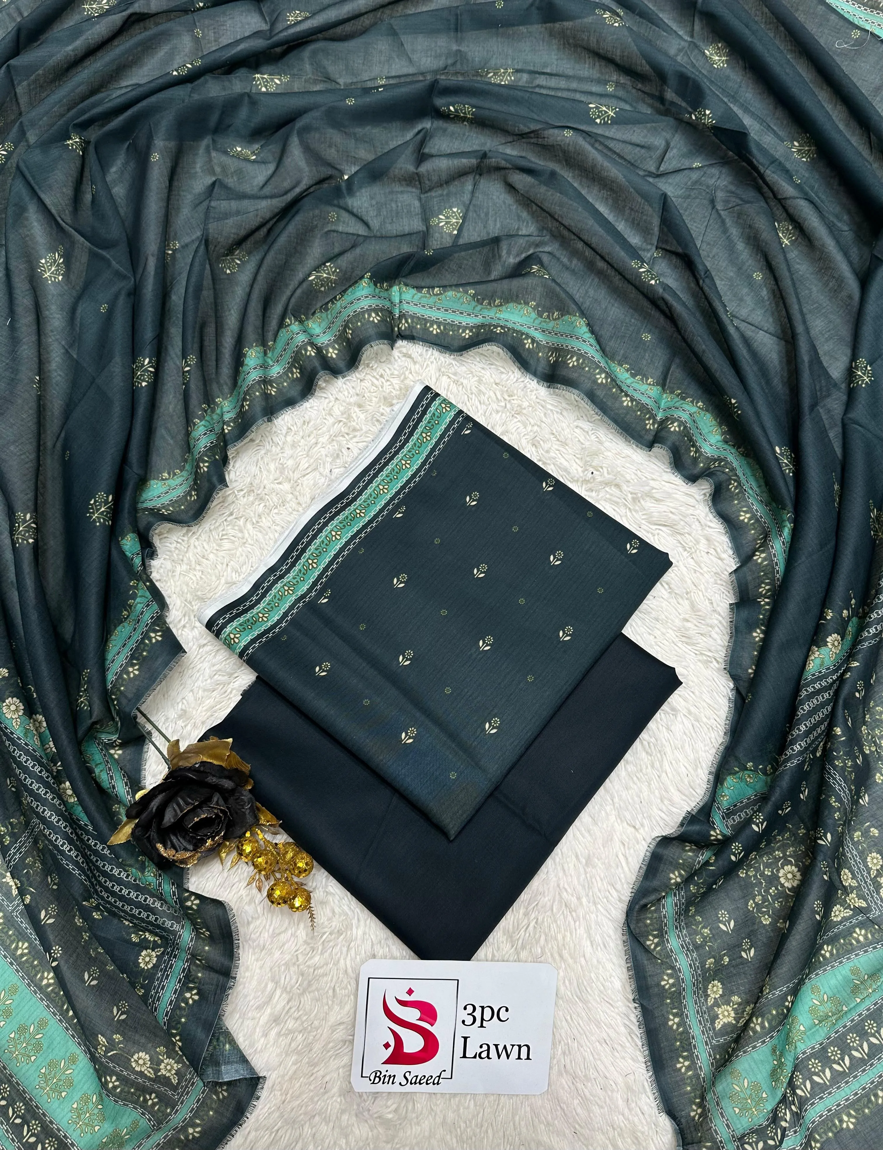 BIN SAEED Lawn 3PC Collection (5)