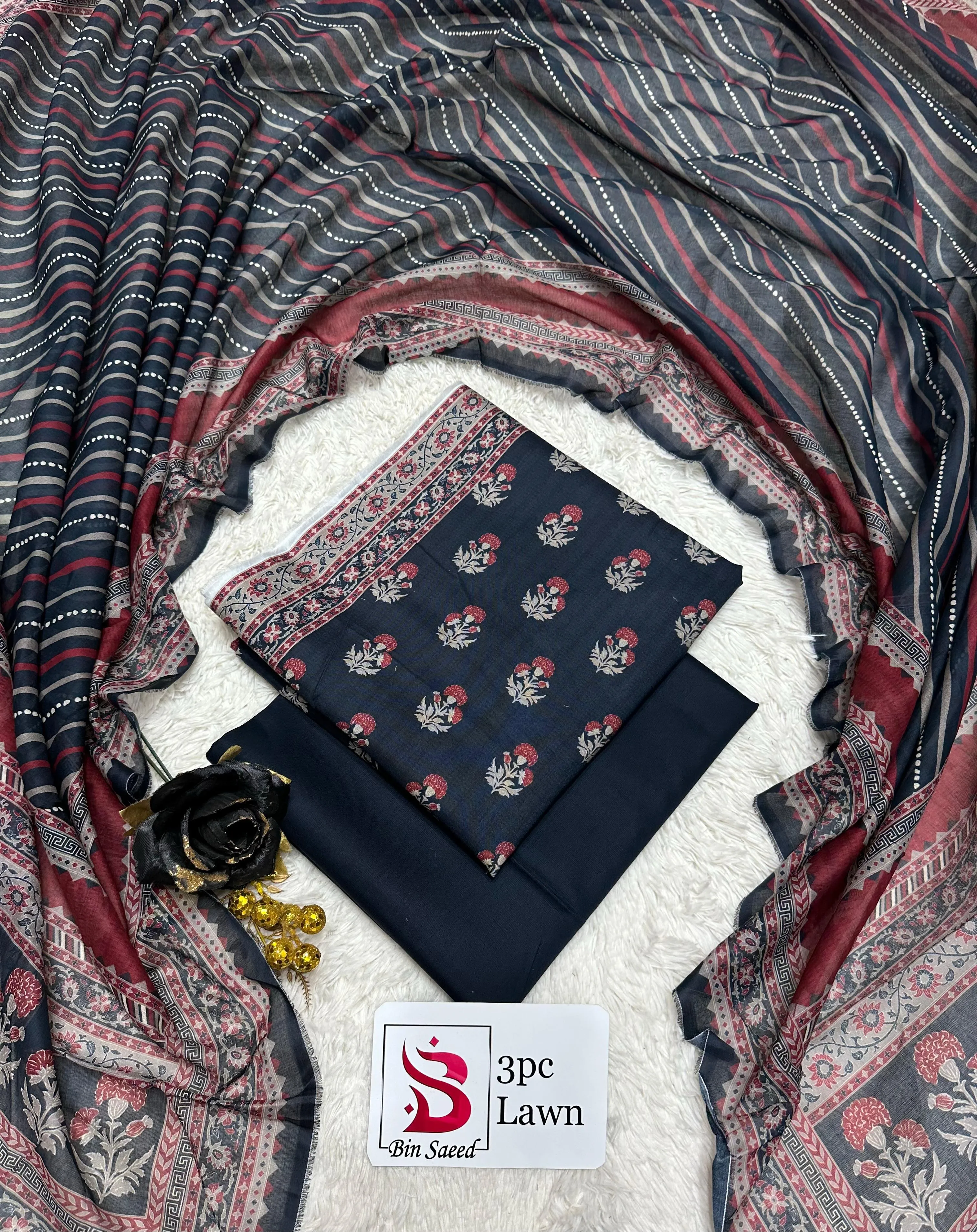 BIN SAEED Lawn 3PC Collection (4)