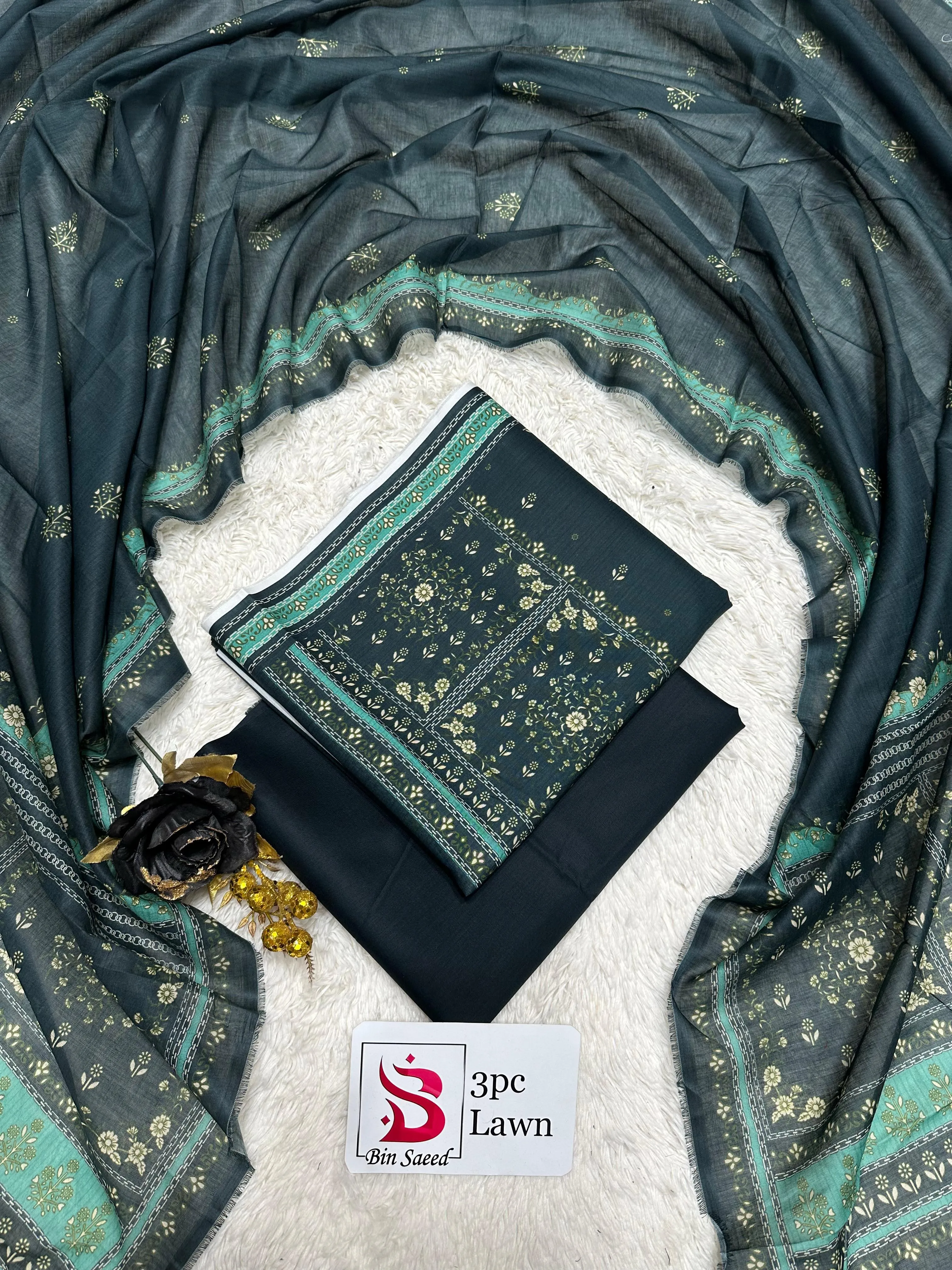 BIN SAEED Lawn 3PC Collection (3)